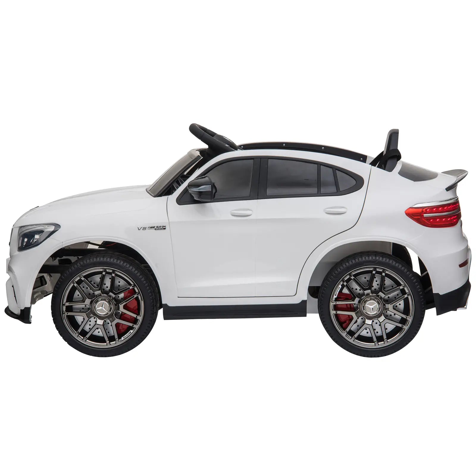 Kinderfahrzeug 12V Mercedes-Benz AMG GLC63S lizenzierter Elektroauto mit Fernbedienung Sicherheitsgurt 2 x 35W