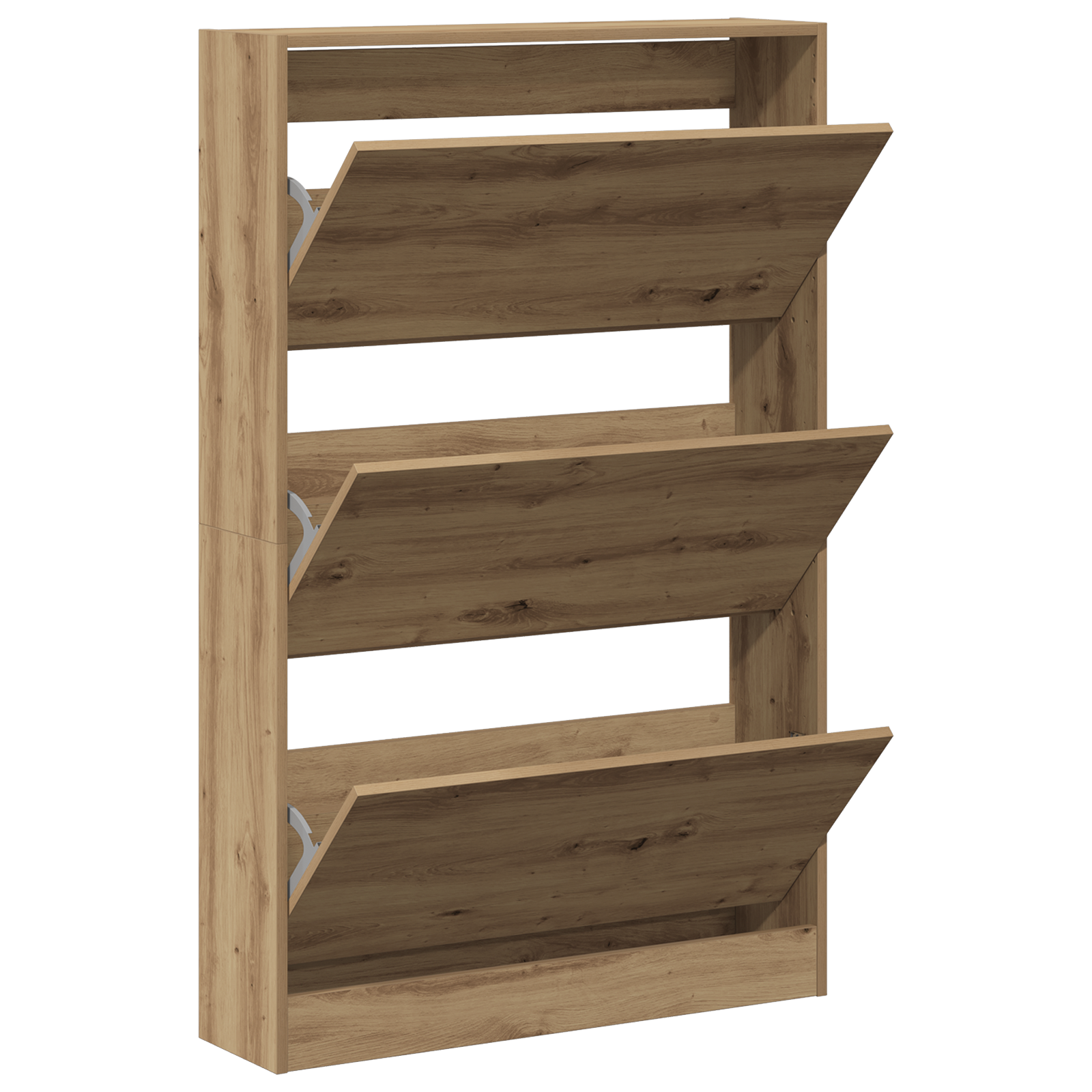 Schuhschrank 80X21X125,5 Cm Holzwerkstoff Artisan Eiche