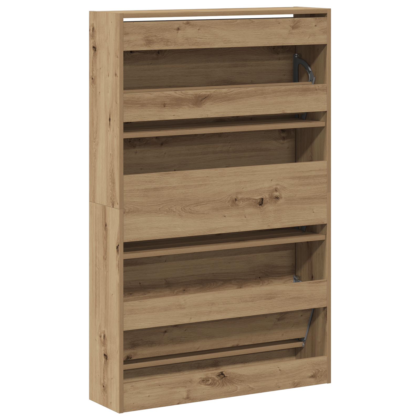 Schuhschrank 80X21X125,5 Cm Holzwerkstoff Artisan Eiche