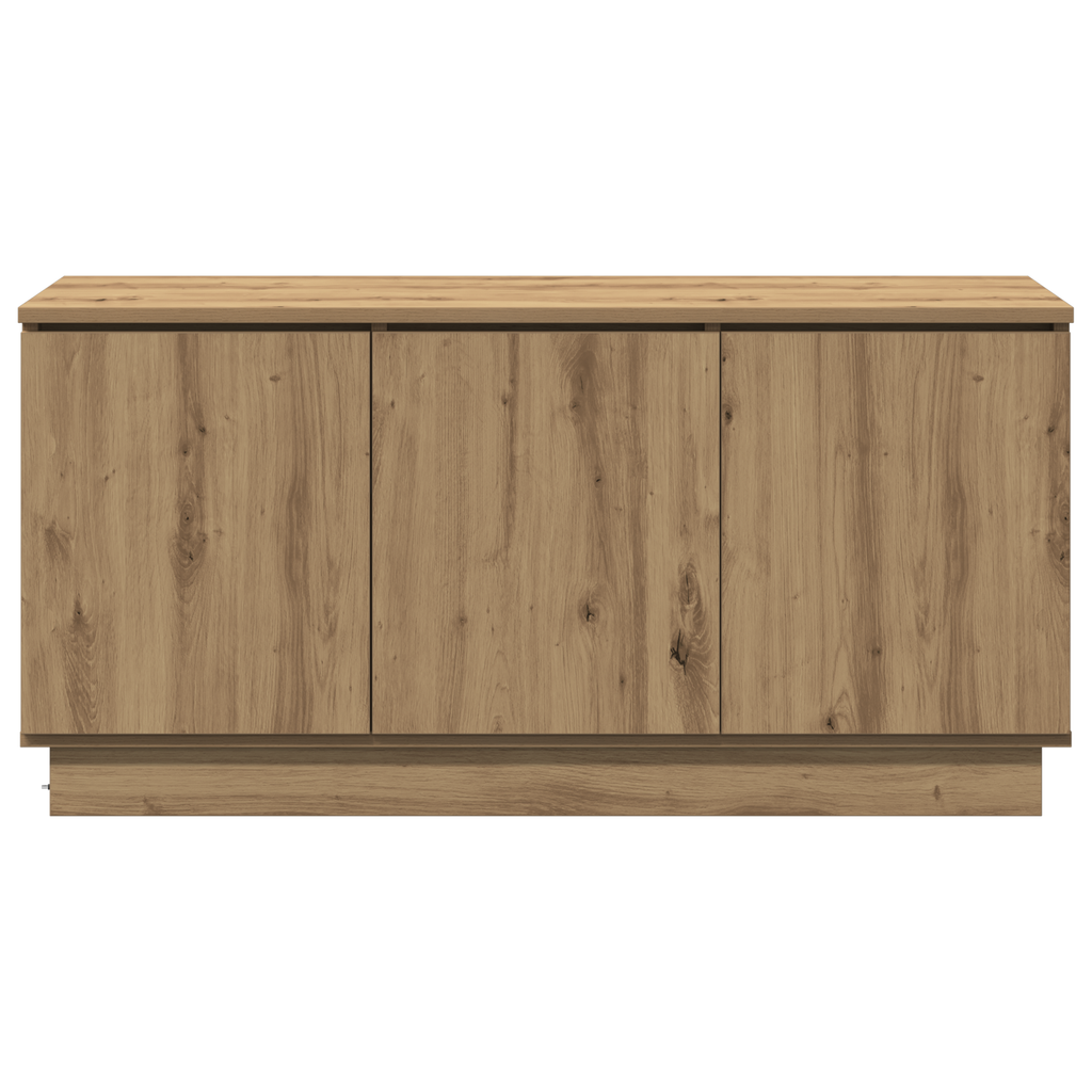 Tv-Schrank Massivholz Eiche 100X38X49 Cm Holzwerkstoff