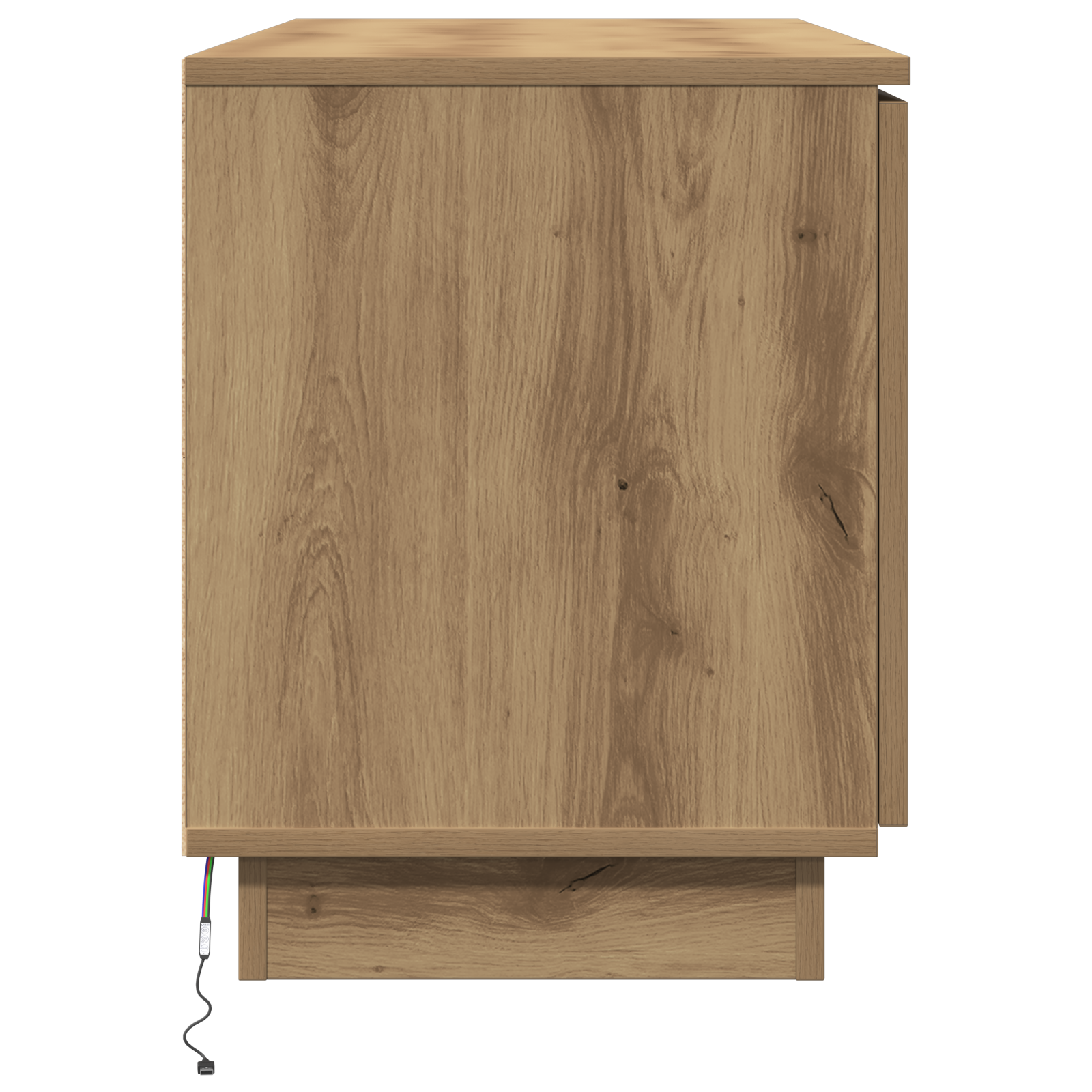 Tv-Schrank Massivholz Eiche 100X38X49 Cm Holzwerkstoff