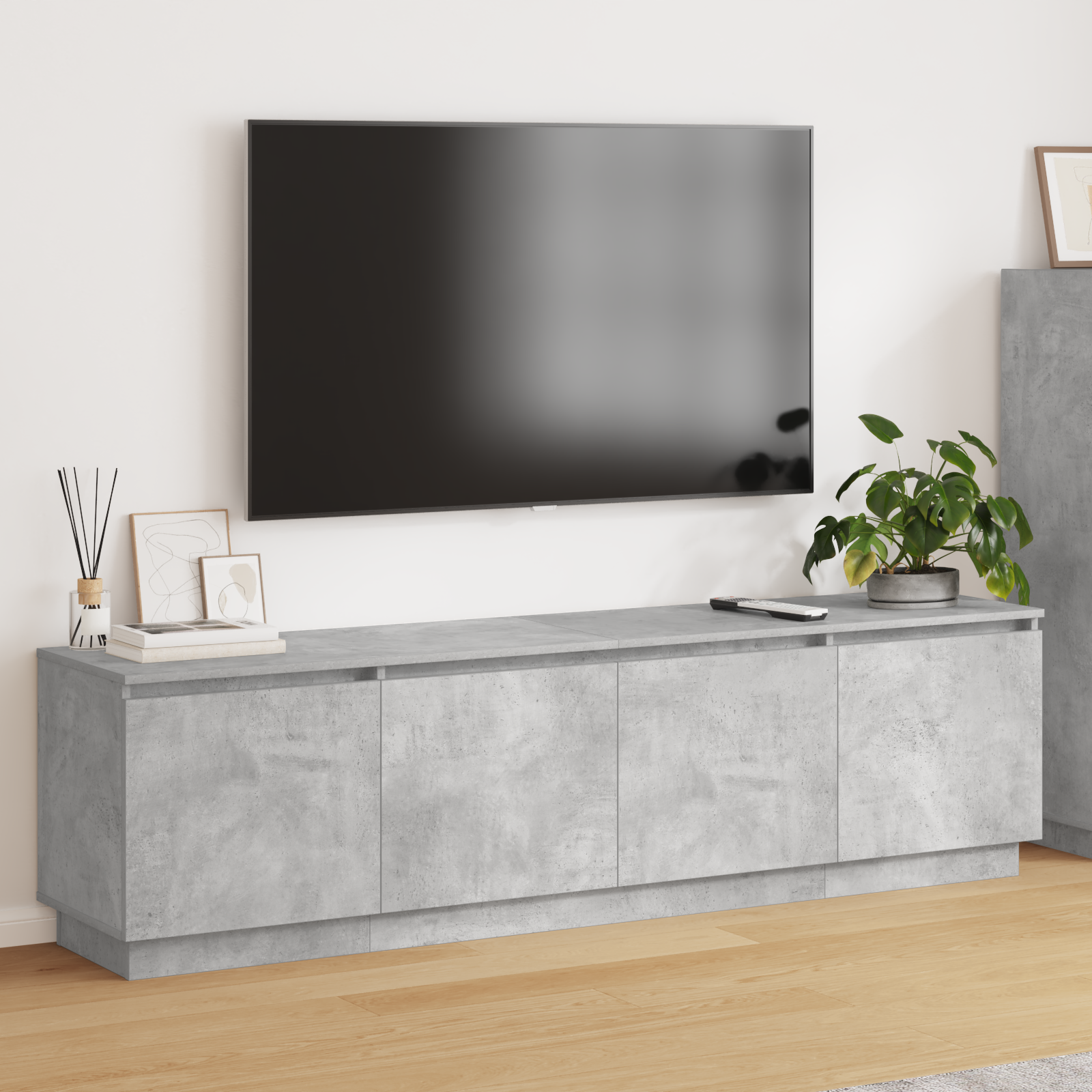 Led Tv-Schrank 180X38X49 Cm Holzwerkstoff