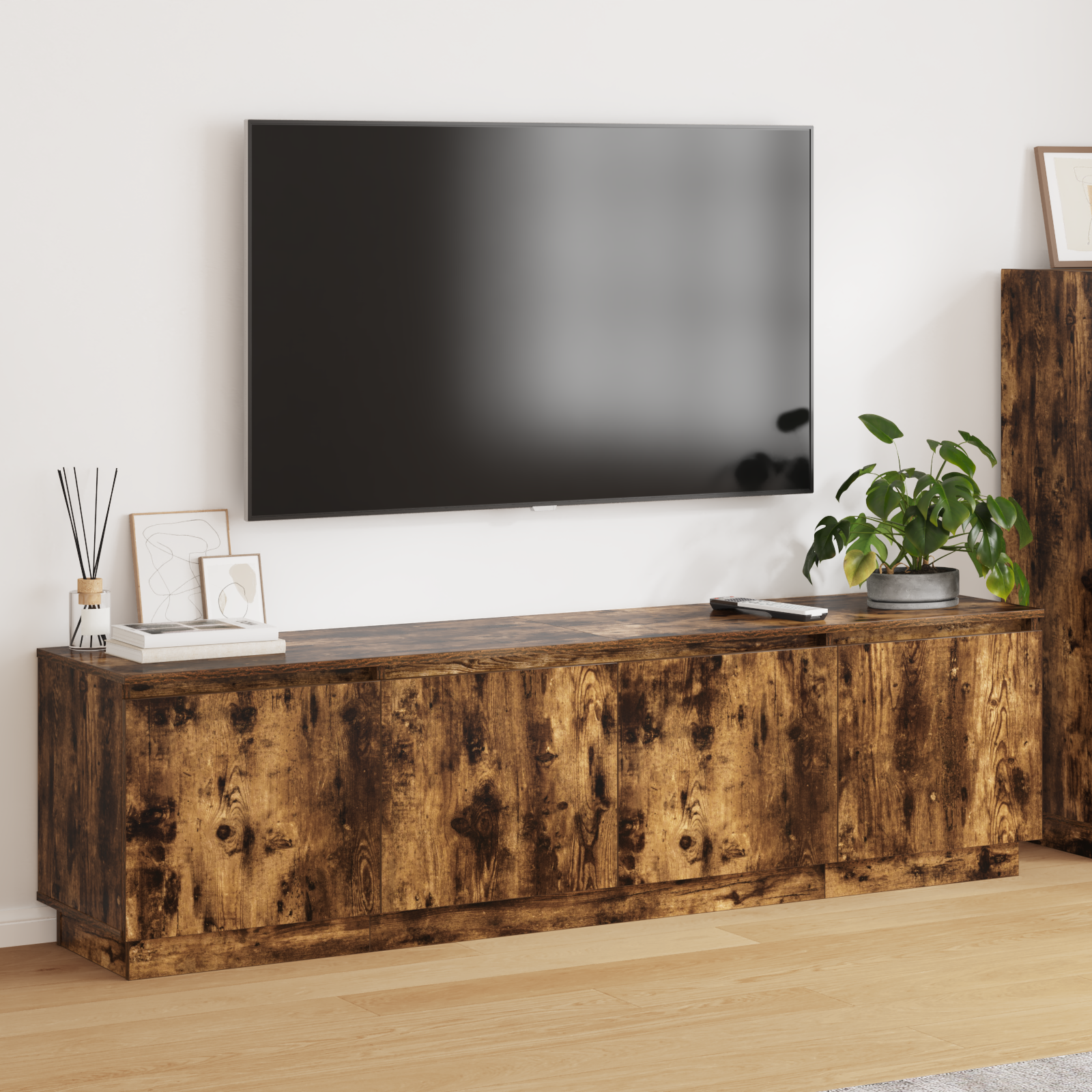 Led Tv-Schrank 180X38X49 Cm Holzwerkstoff
