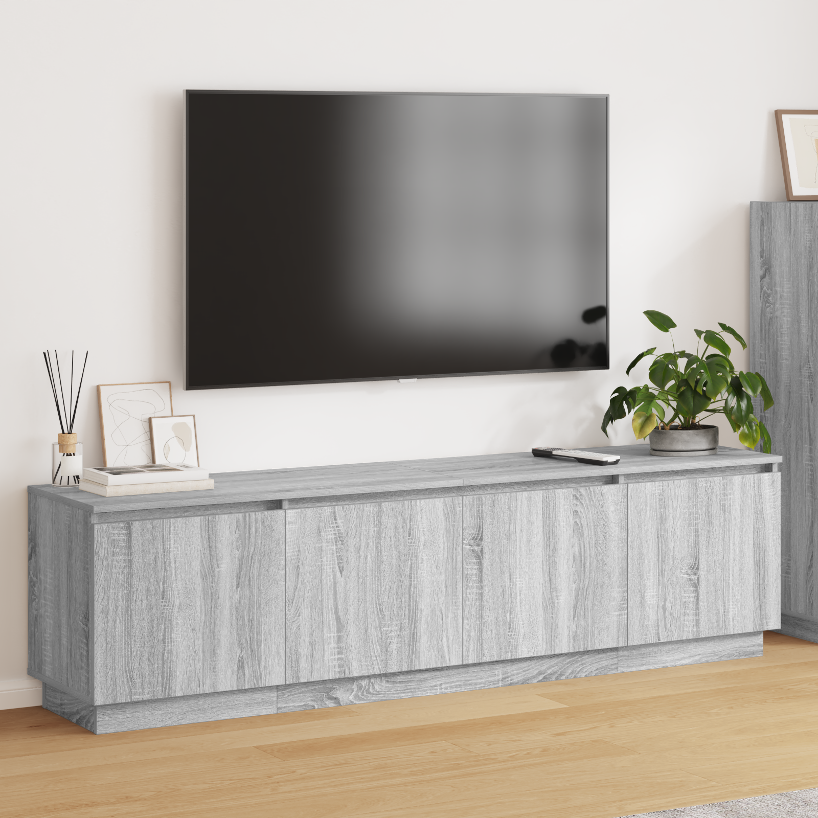 Led Tv-Schrank 180X38X49 Cm Holzwerkstoff
