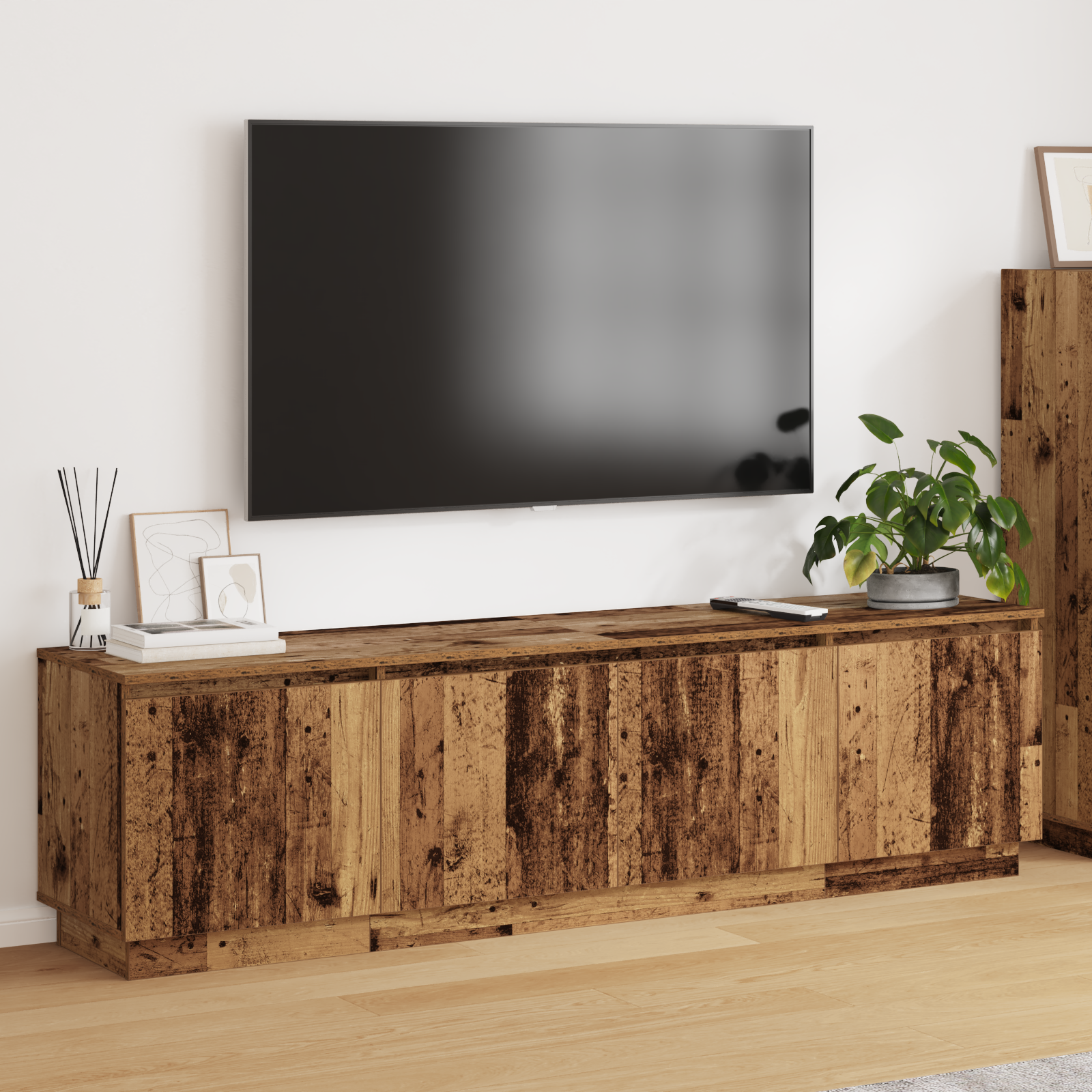 Led Tv-Schrank 180X38X49 Cm Holzwerkstoff