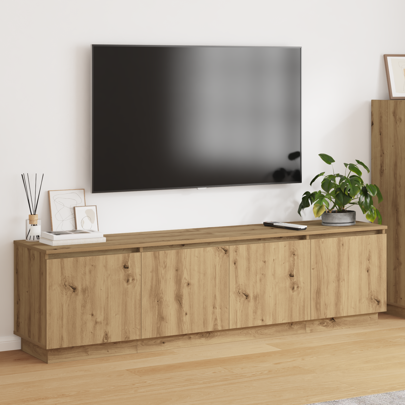 Led Tv-Schrank 180X38X49 Cm Holzwerkstoff