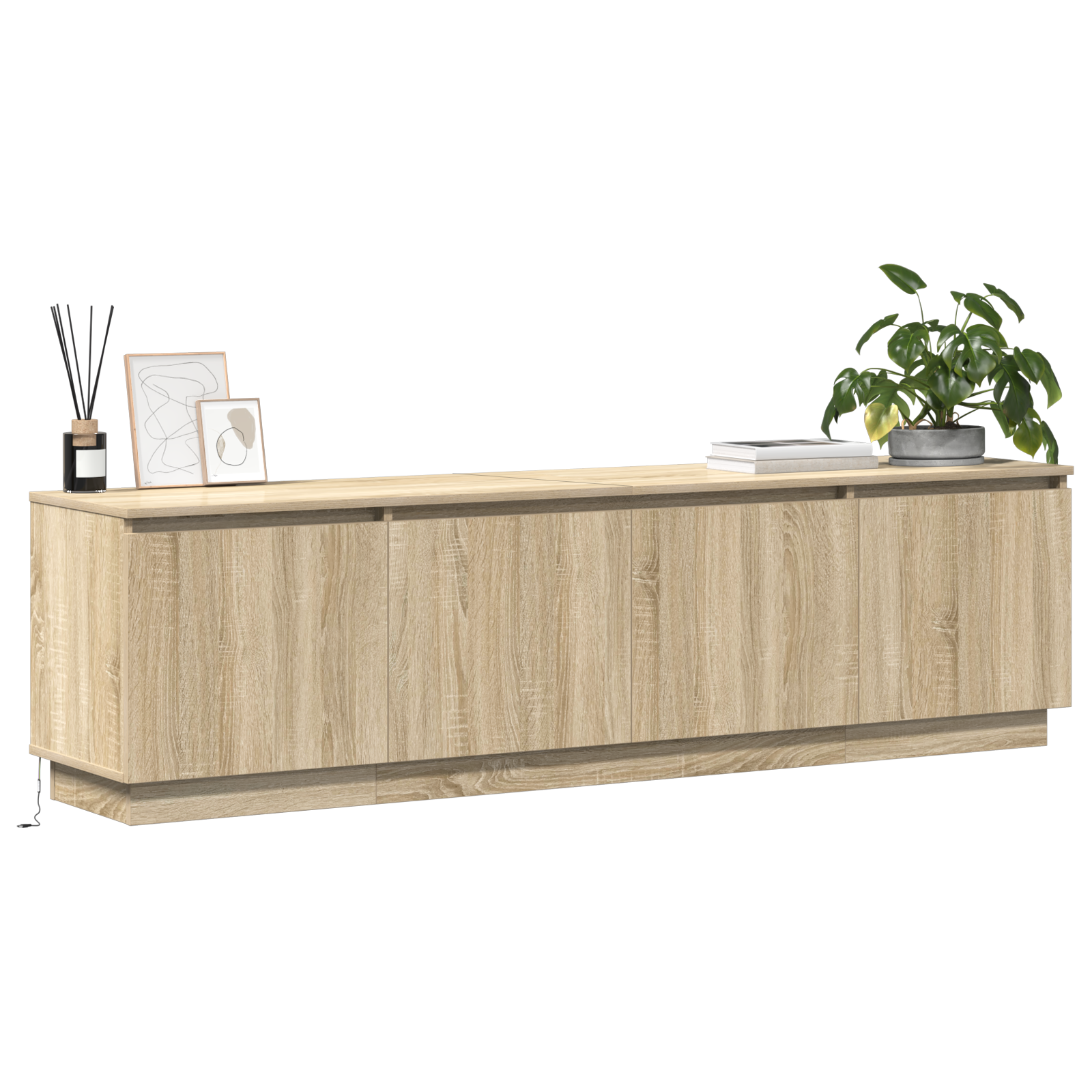 Led Tv-Schrank 180X38X49 Cm Holzwerkstoff