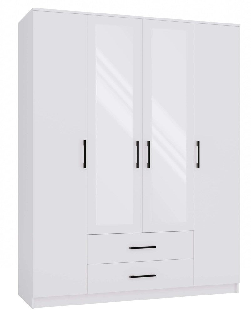 Kleiderschrank ROMANA – 80/120/160 cm, mit oder ohne Spiegel, mehrere Farben