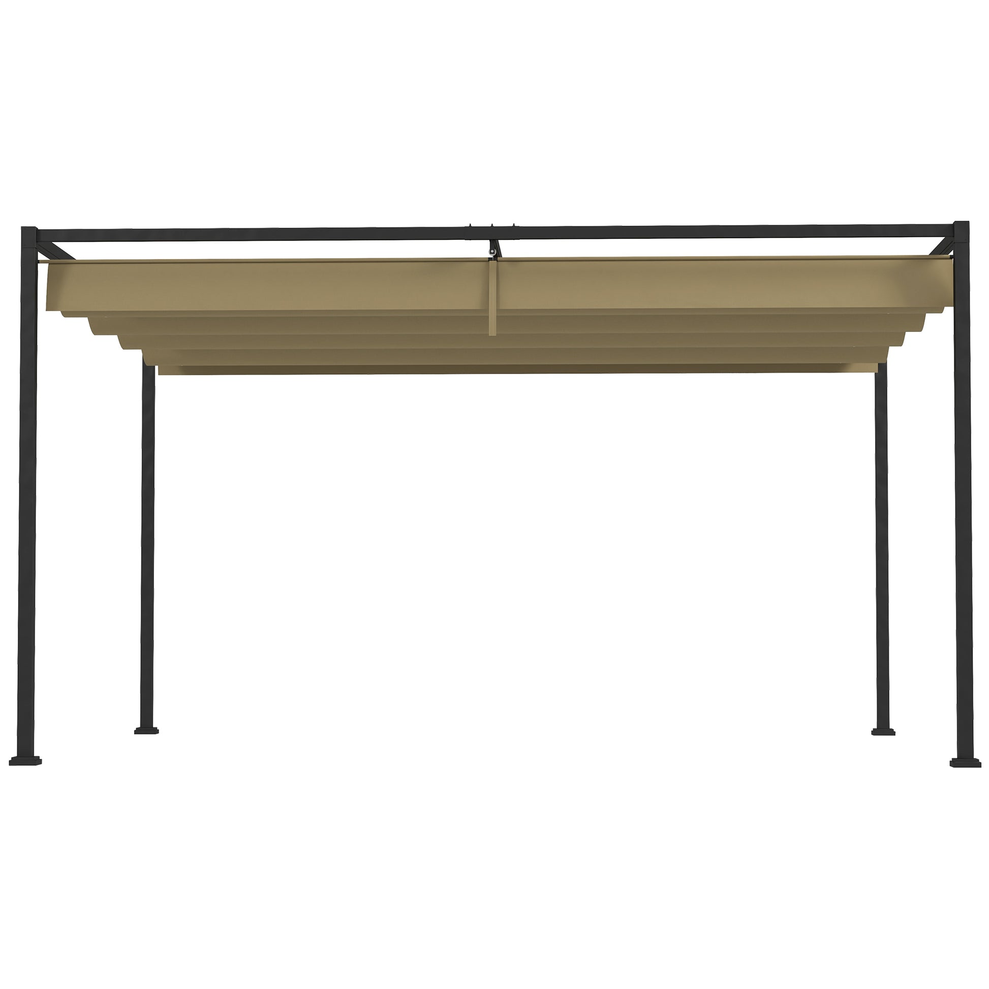 Pergola, Robuster Sonnenschutz für Garten, aus Metall und Kunststoff, UV- und wasserabweisend
