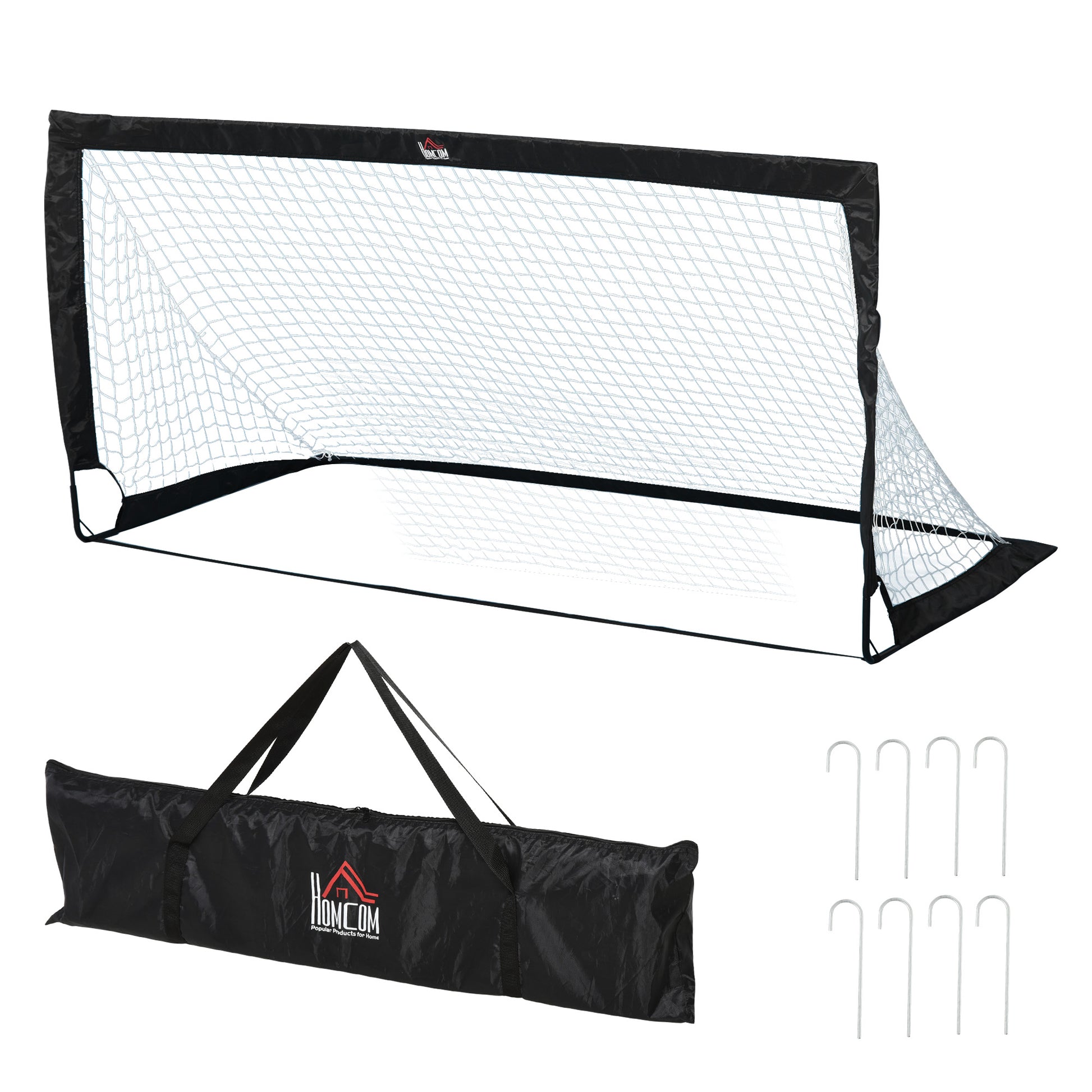 Fußballtor 2er Set faltbar 183 x 90 x 90 cm Fussballtor mit Tragetasche wetterfest Outdoor