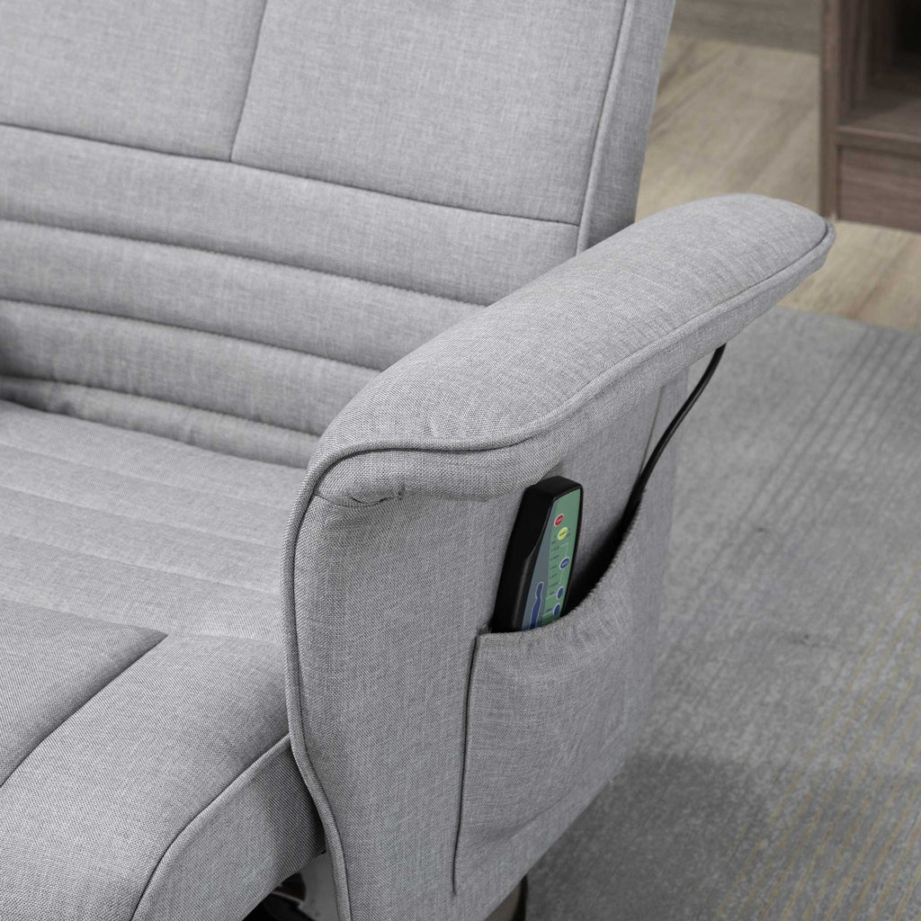 Massagesessel mit Hocker, neigbare Lehne, 78 x 95 x 88 cm