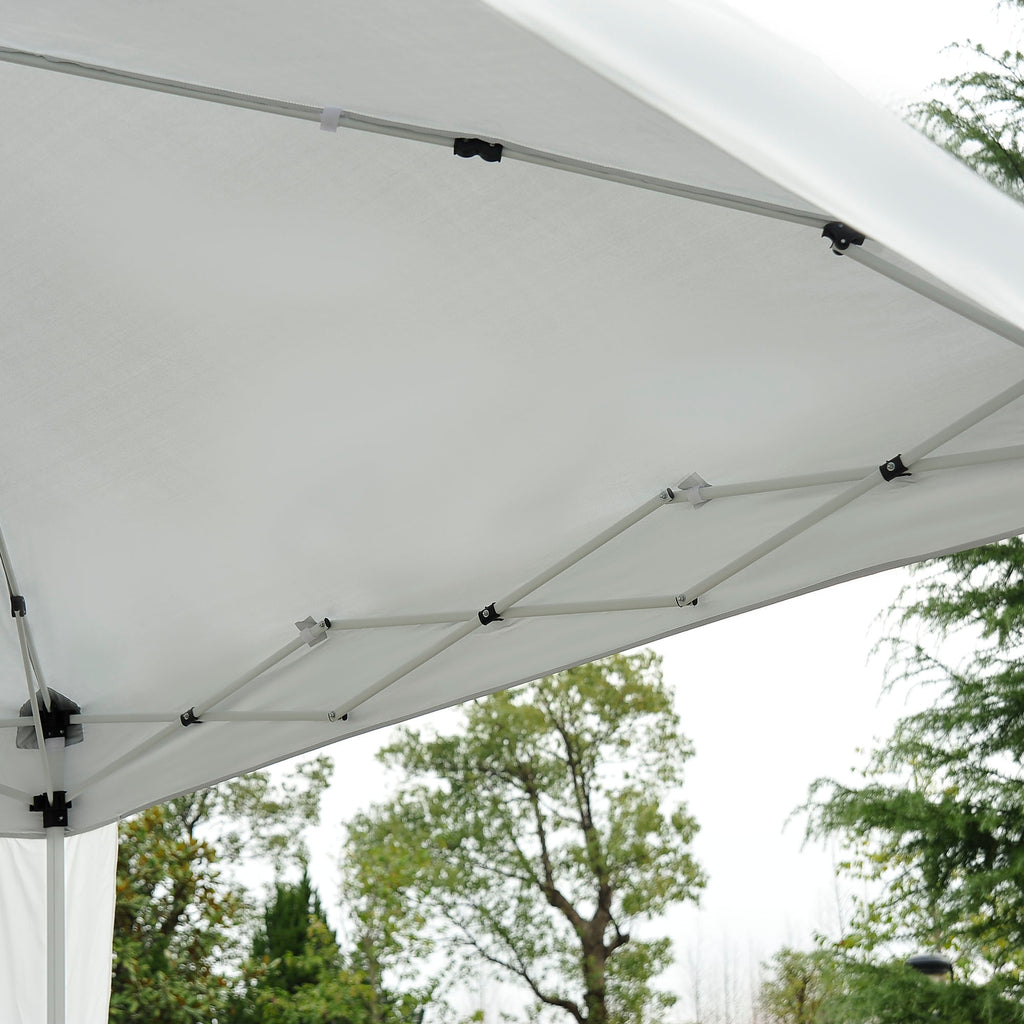 Faltpavillon 2,4x2,4m Pavillon Faltzelt mit UV-Schutz, Partyzelt inkl. Tragetasche für Garten