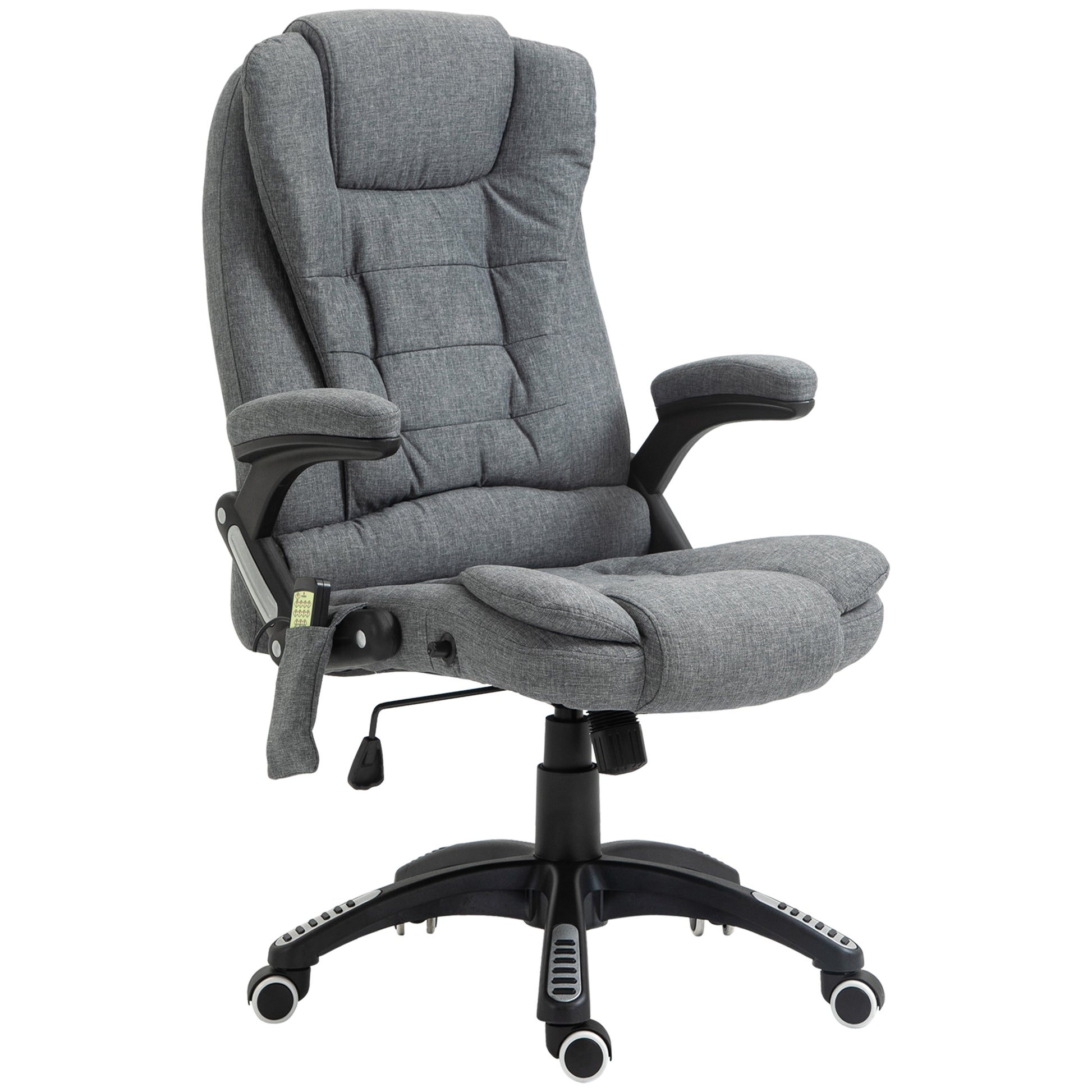 Bürostuhl Massagesessel mit Wärmefunktion, Ergonomischer Chefsessel, Höhenverstellbarer Drehstuhl