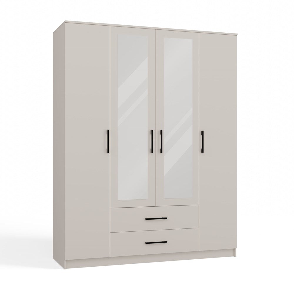 Kleiderschrank ROMANA – 80/120/160 cm, mit oder ohne Spiegel, mehrere Farben