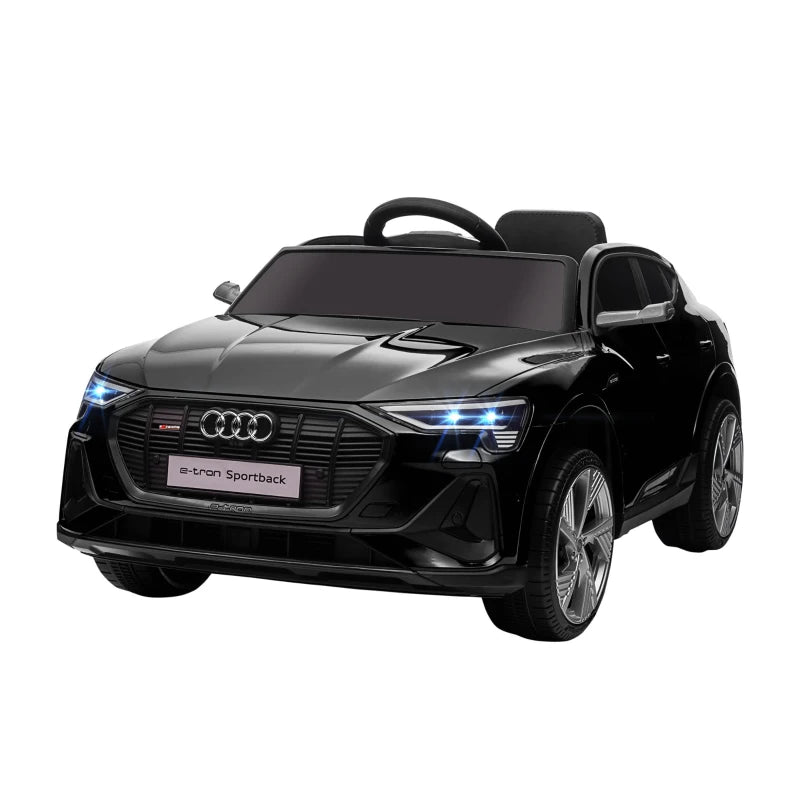 Elektro Kinderauto 12V Audi E-tron Elektroauto mit Fernbedienung, Sicherheitsgurt, Musik, 3-5 km/h