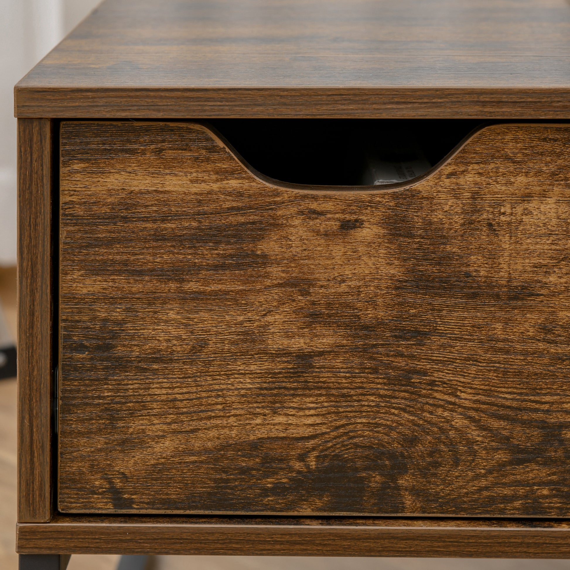 Couchtisch mit Höhenverstellbarer Platte Spanplatte Braun 100 x 60 x 44 cm