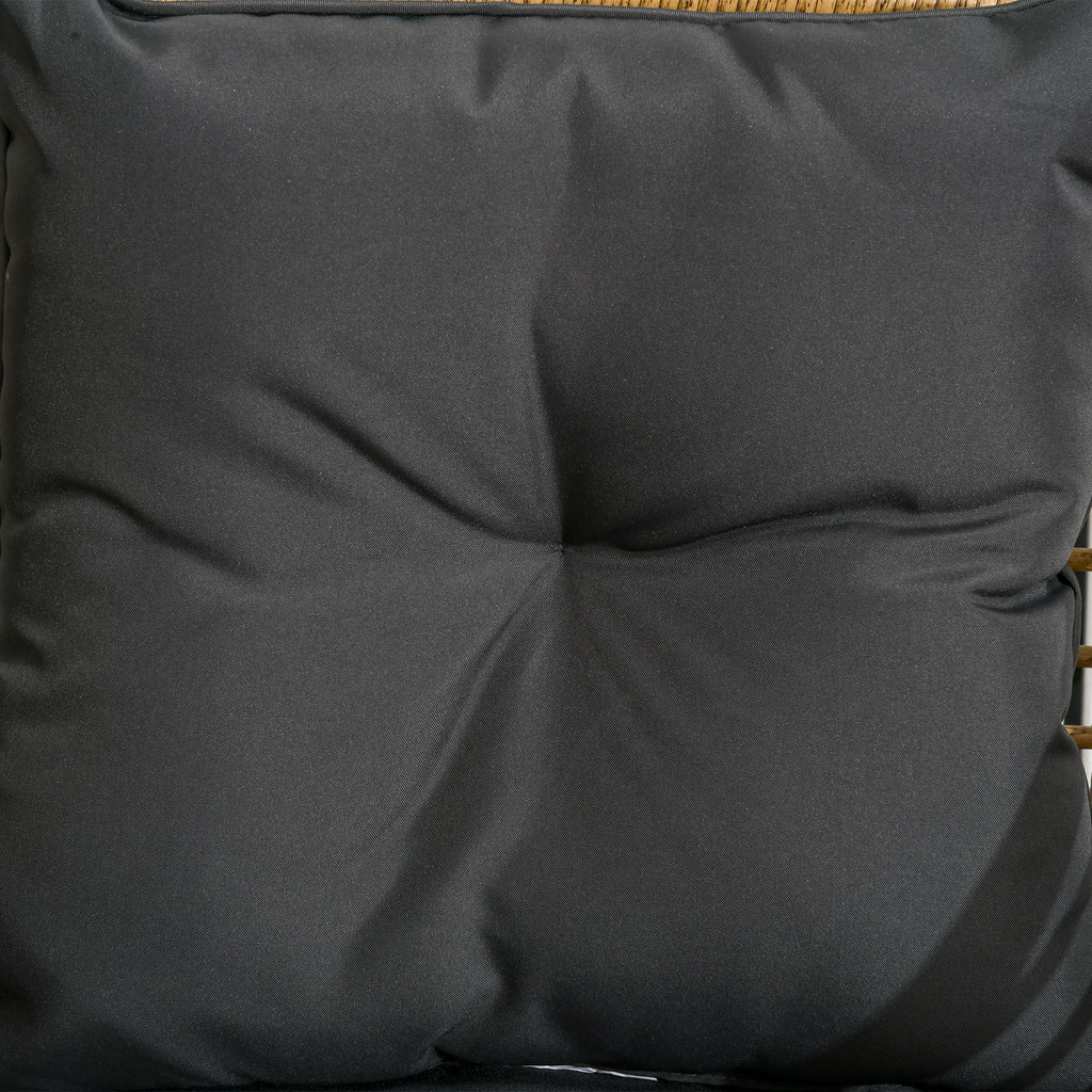 3-teiliges Bistro-Set, wetterbeständig, 1 Beistelltisch, 2 Stühle, 62 cm x 65 cm x 78 cm