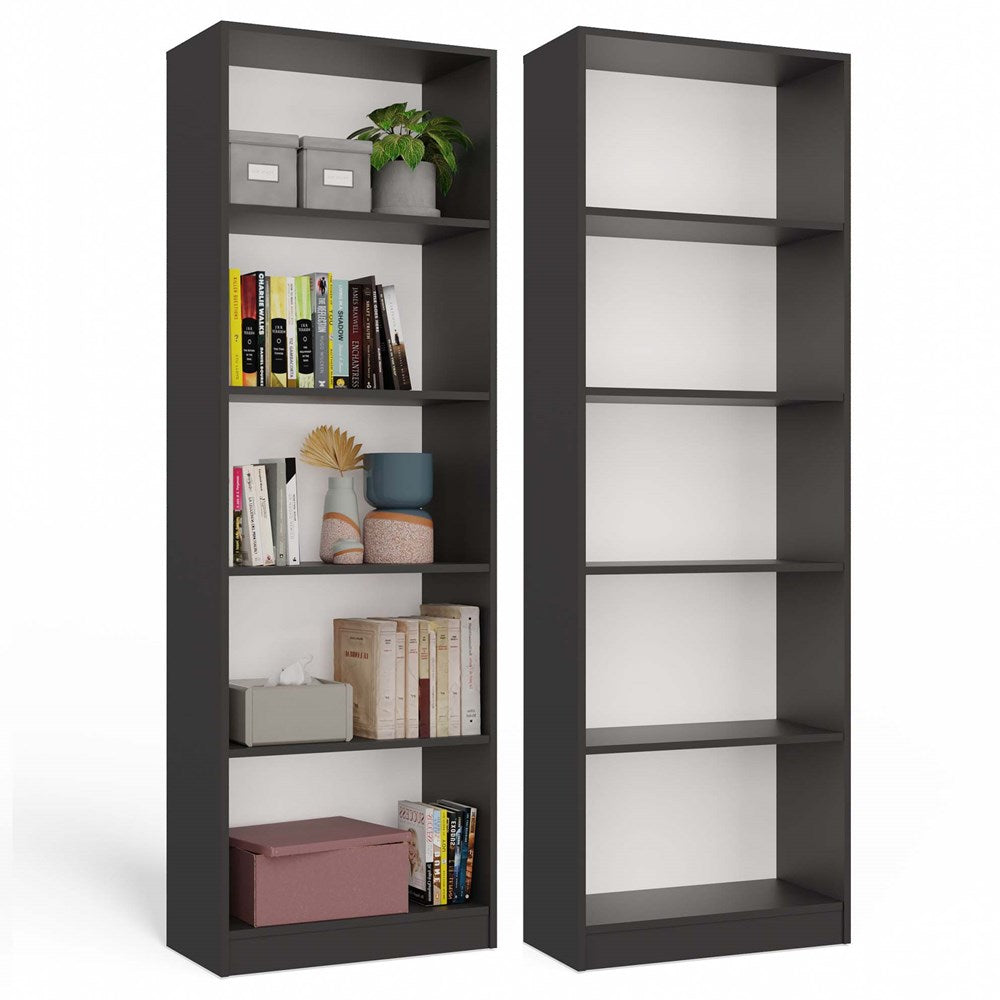 Regal ONYX R60 – 60 cm breit, Bücherregal mit 5 Fächern, mehrere Farben