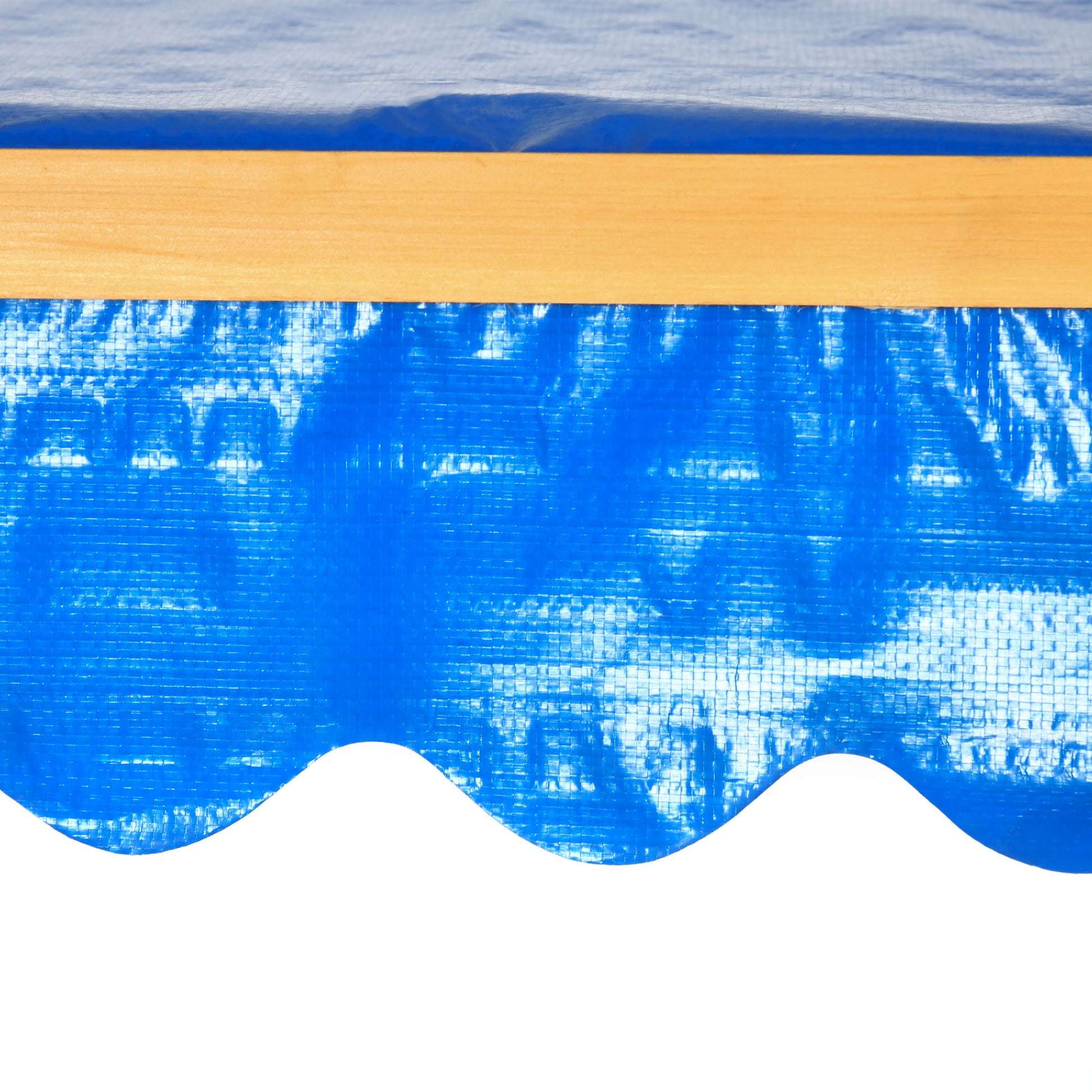 Sandkasten mit Spielhaus Sandkasten mit Dach, 133 x 129 x 137, 5 cm, Natur + Blau