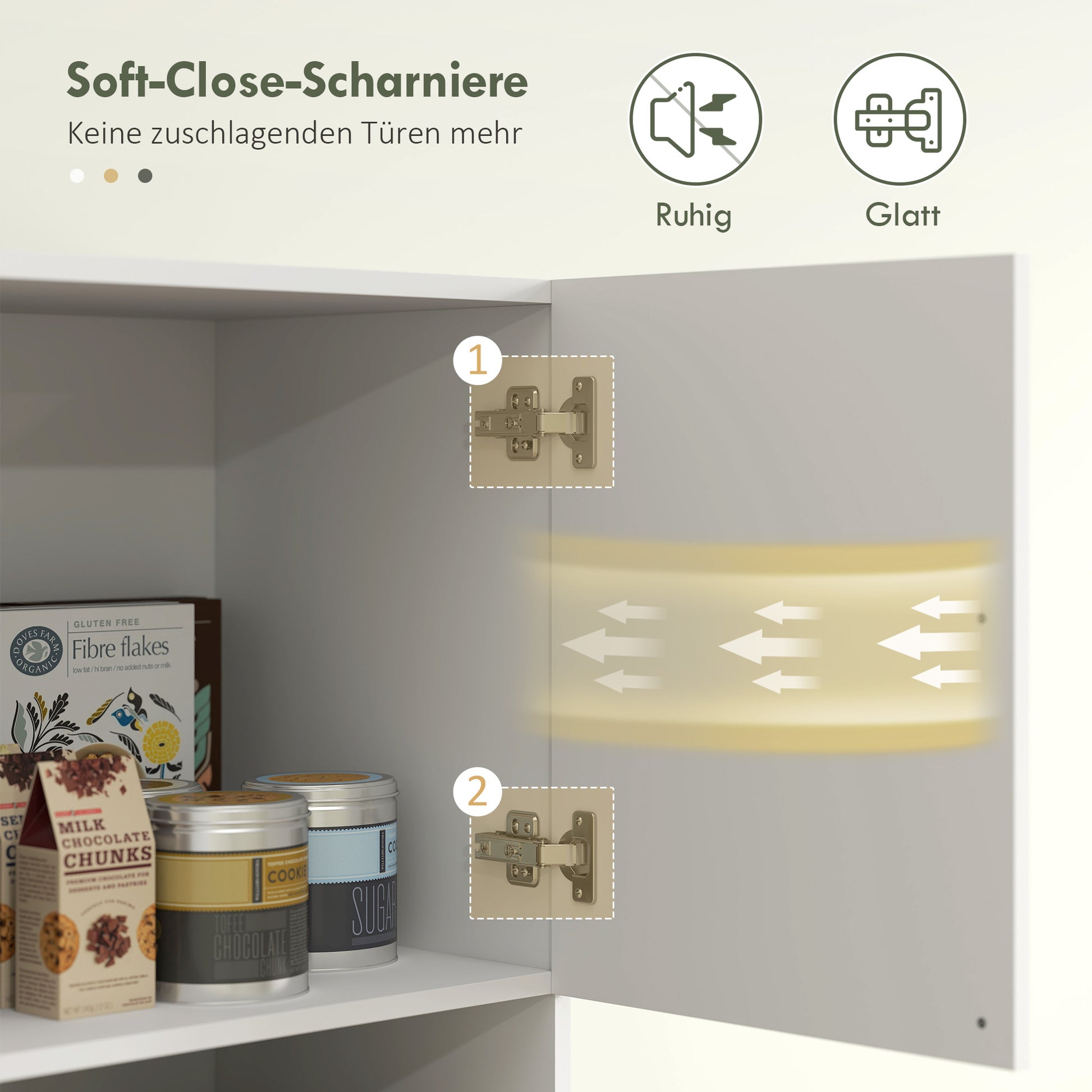 Küchenschrank für Küche, Wohnzimmer, Esszimmer, Schränke, Regale, Mikrowellenablage, Spanplatte