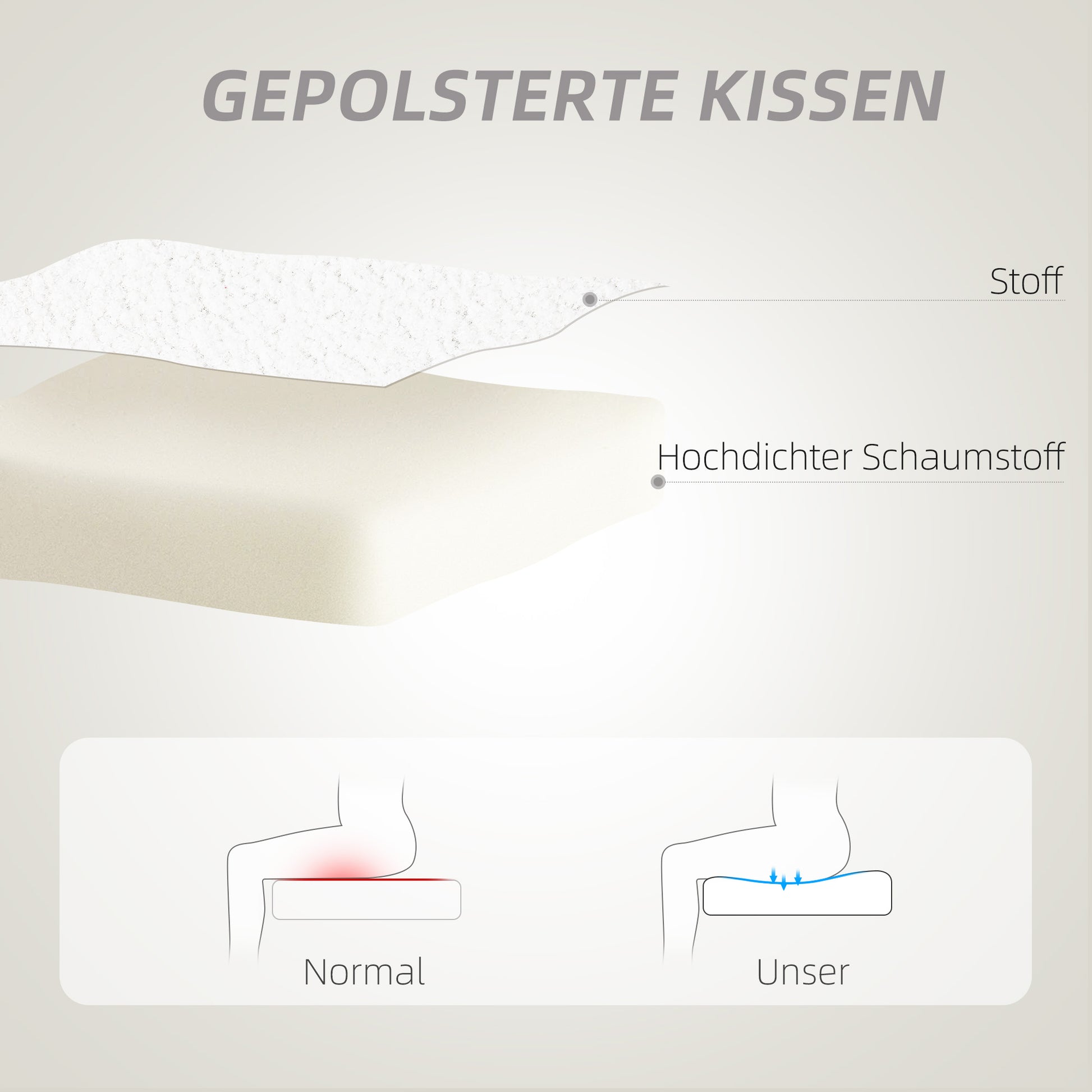 Schreibtischstuhl, Bürostuhl, Herzförmige Rückenlehne, gepolstert