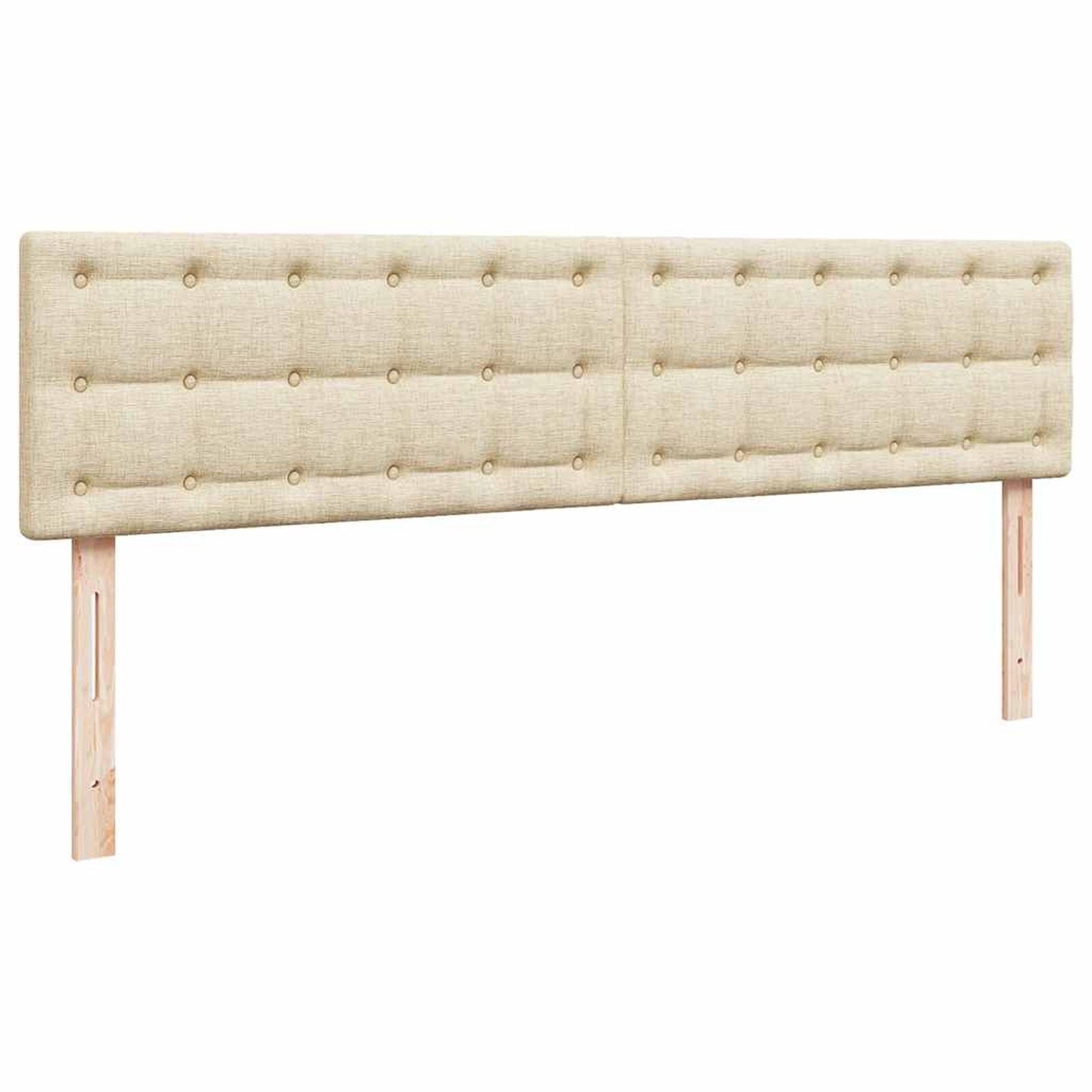Ottomane Bett Mit Matratze & Topper, LED, Stoff Creme – Konfigurierbar!!!
