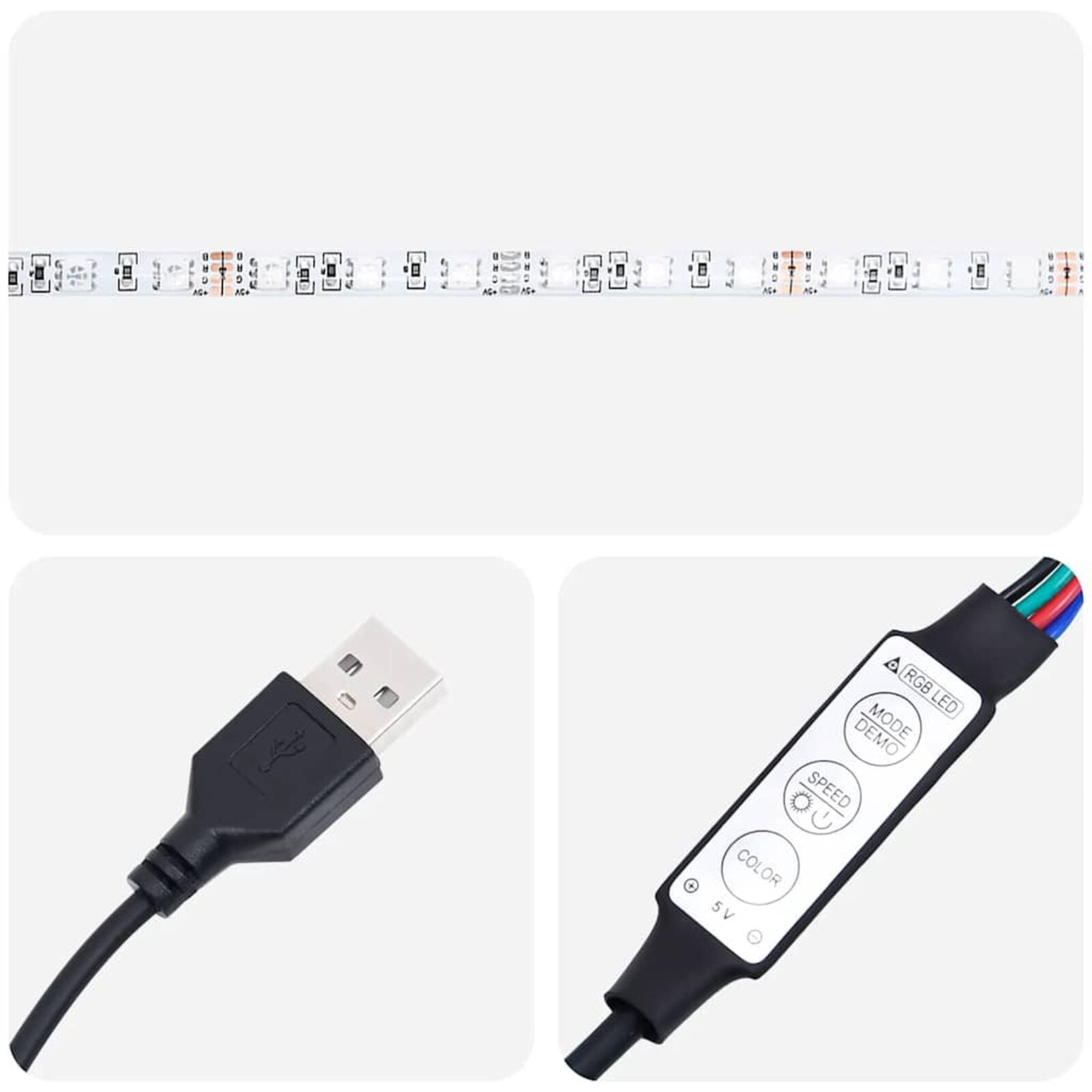 Ottomane Bett Mit Matratze & Topper, LED, Stoff Dunkelgrau – Konfigurierbar!!!