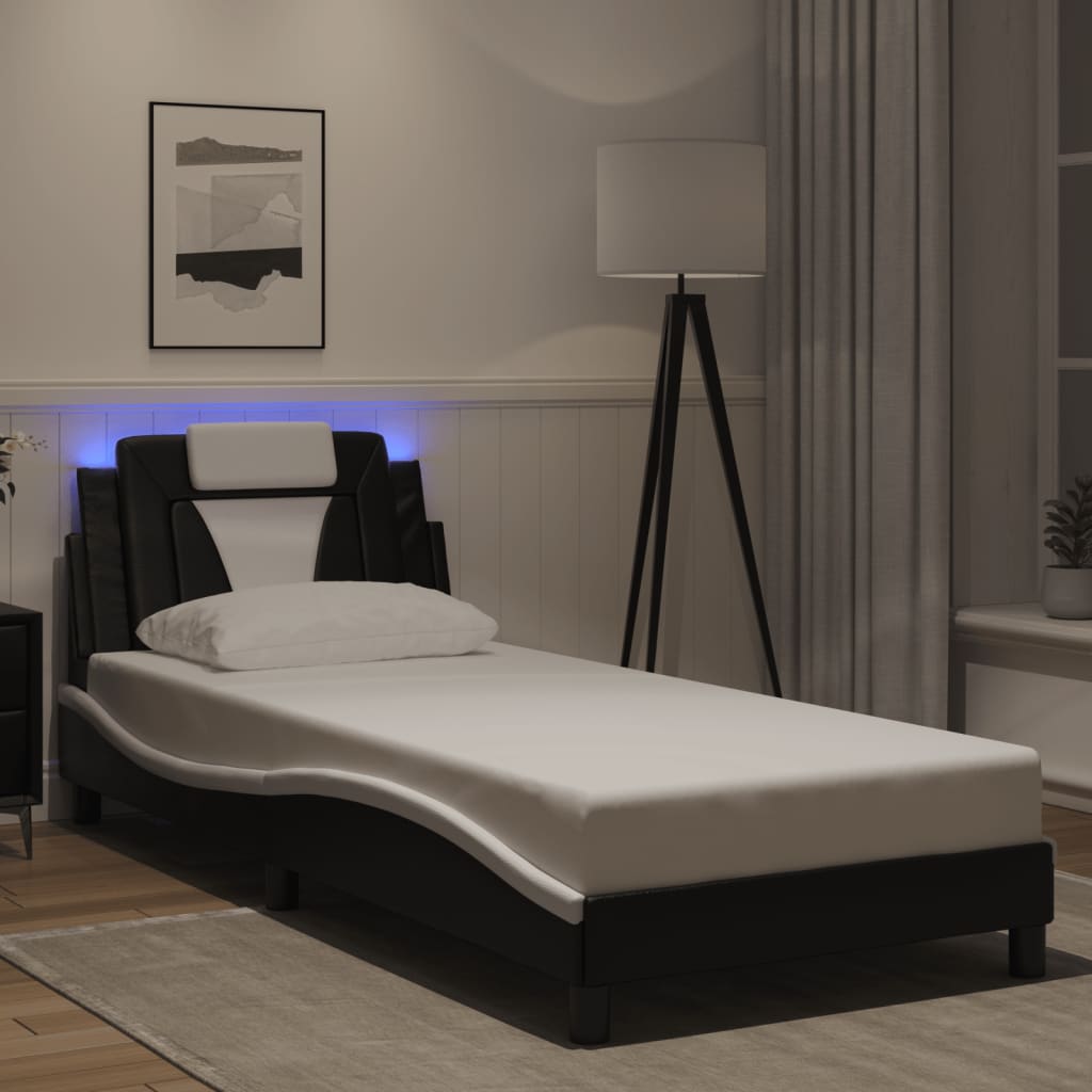 Bettgestell Mit Led Ohne Matratze - Kunstleder – Größen & Farben konfigurierbar!!!