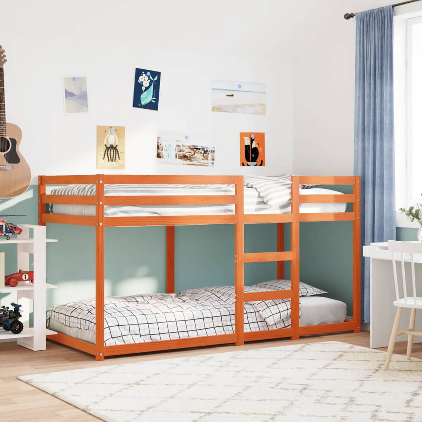 Etagenbett, Kinderbett Massivholz Kiefer - Größen & Farben Konfigurierbar!!!