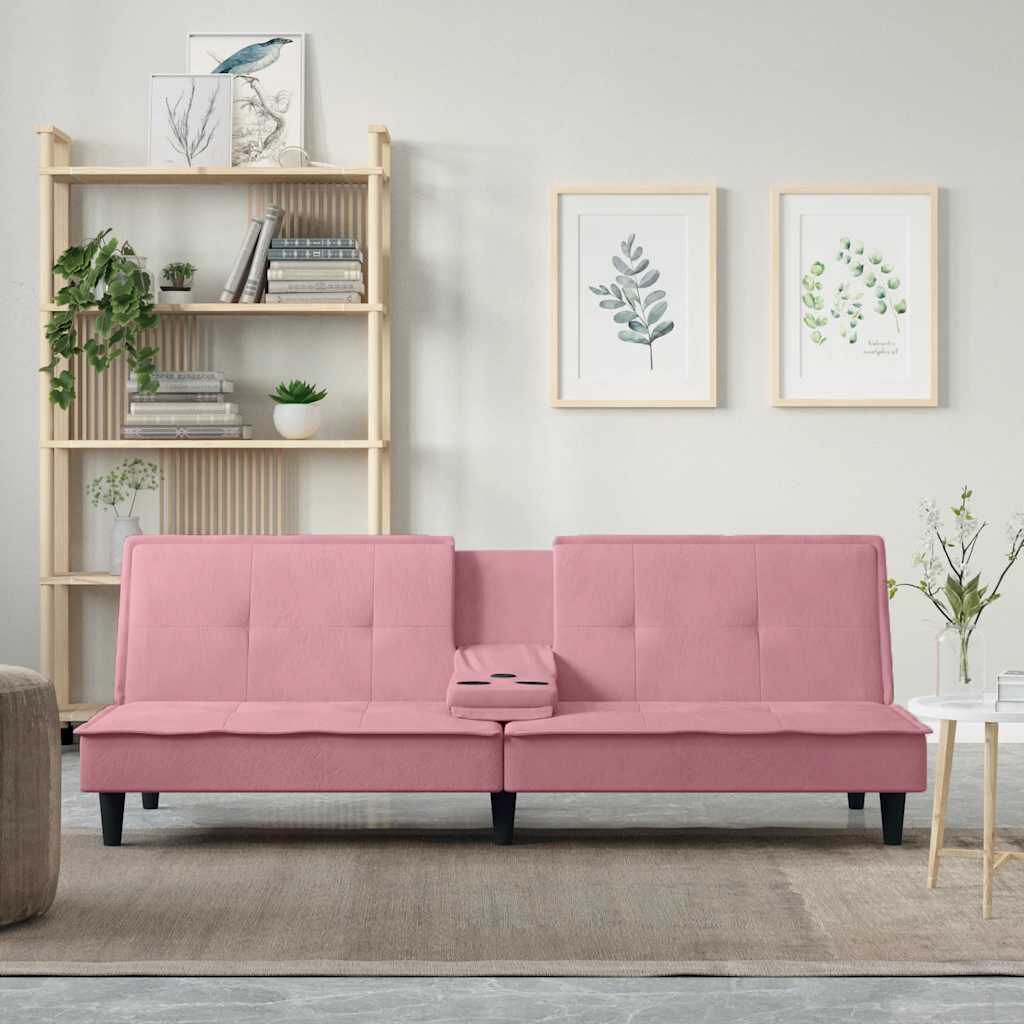 Schlafsofa Mit Getränkehaltern Samt - Konfigurierbare Farben!!!