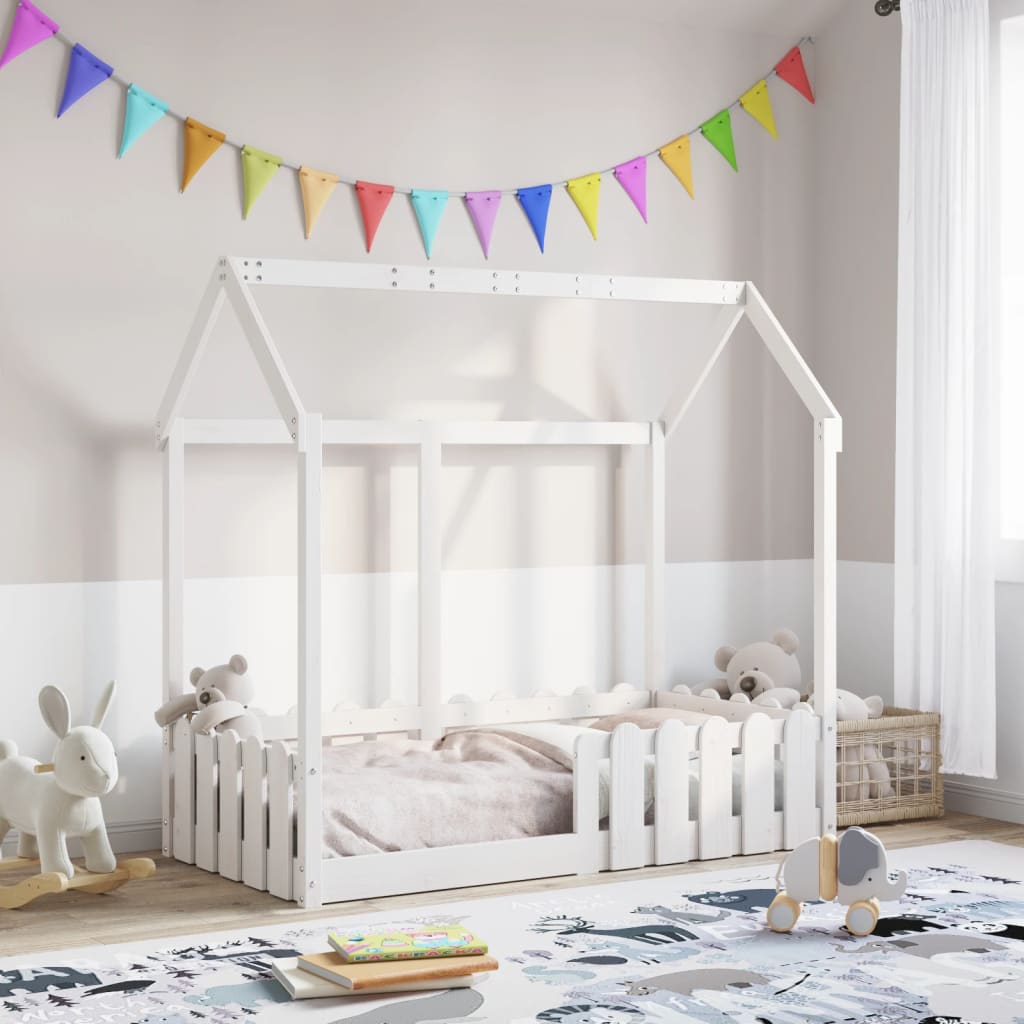 Kinderbett Hausbett Massivholz Kiefer – Größen & Farben konfigurierbar!!!