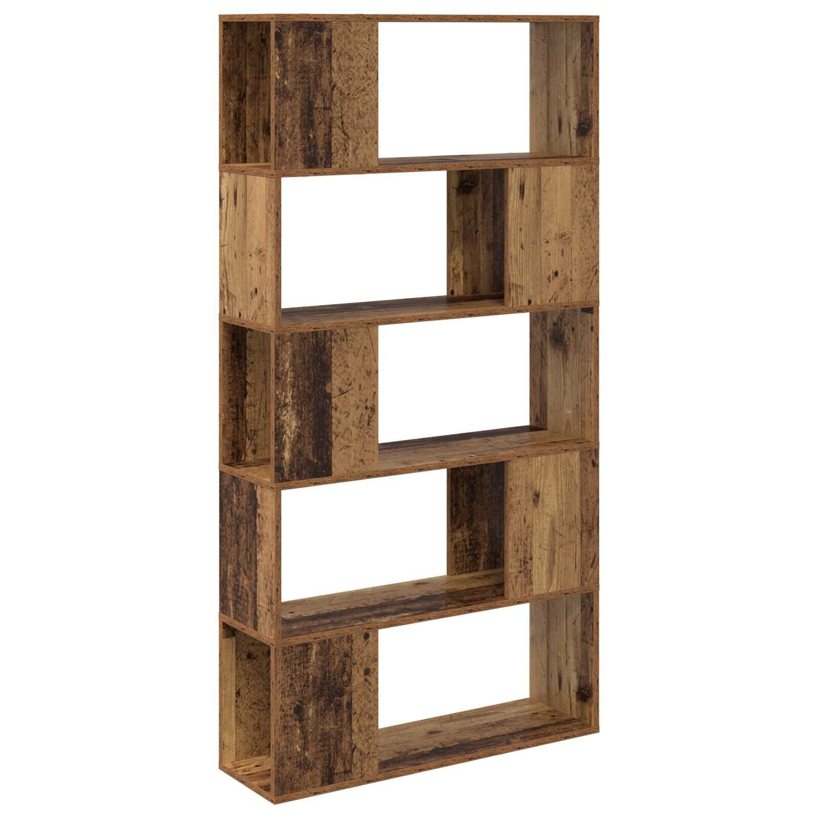Regal, Bücherständer Holzwerkstoff Altes Holz - Konfigurierbare Größen!!!