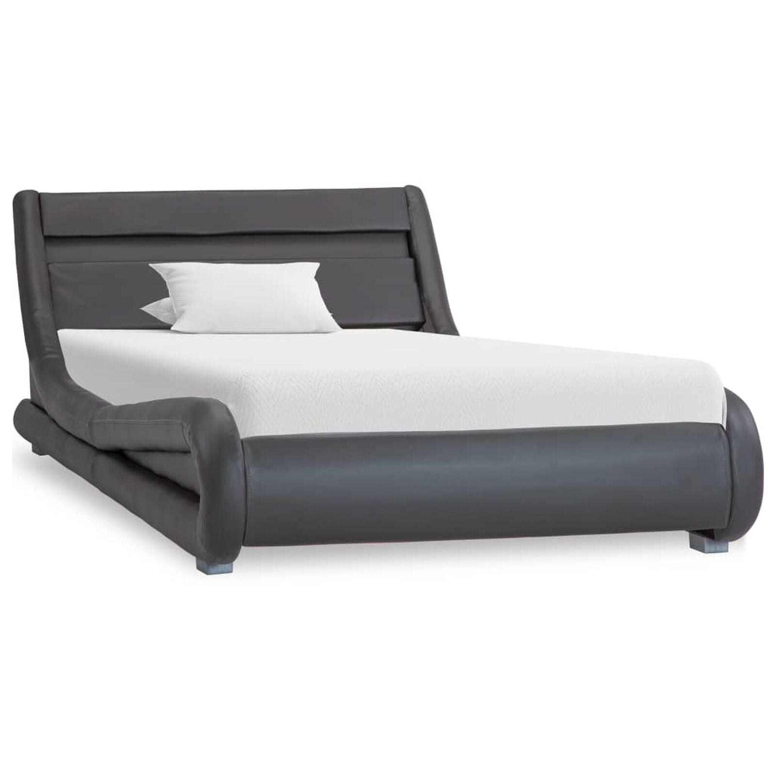 Bettgestell Mit Led, Kunstleder, 100 cm & 180 cm Breit