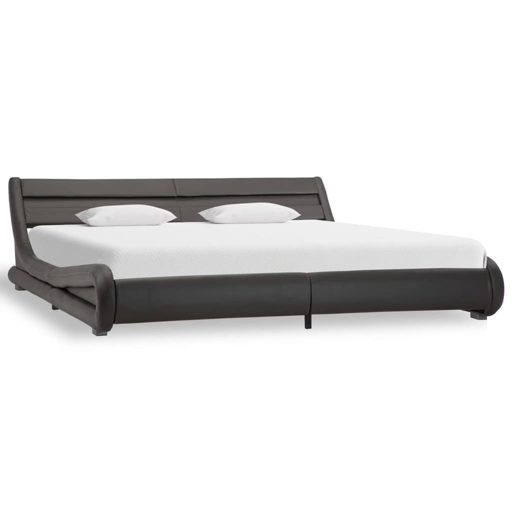 Bettgestell Mit Led, Kunstleder, 100 cm & 180 cm Breit