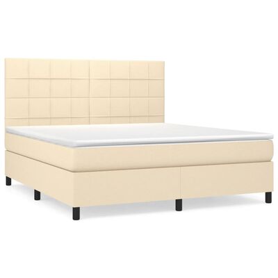 Konfigurierbares Boxspringbett – Creme – Inkl. Matratze