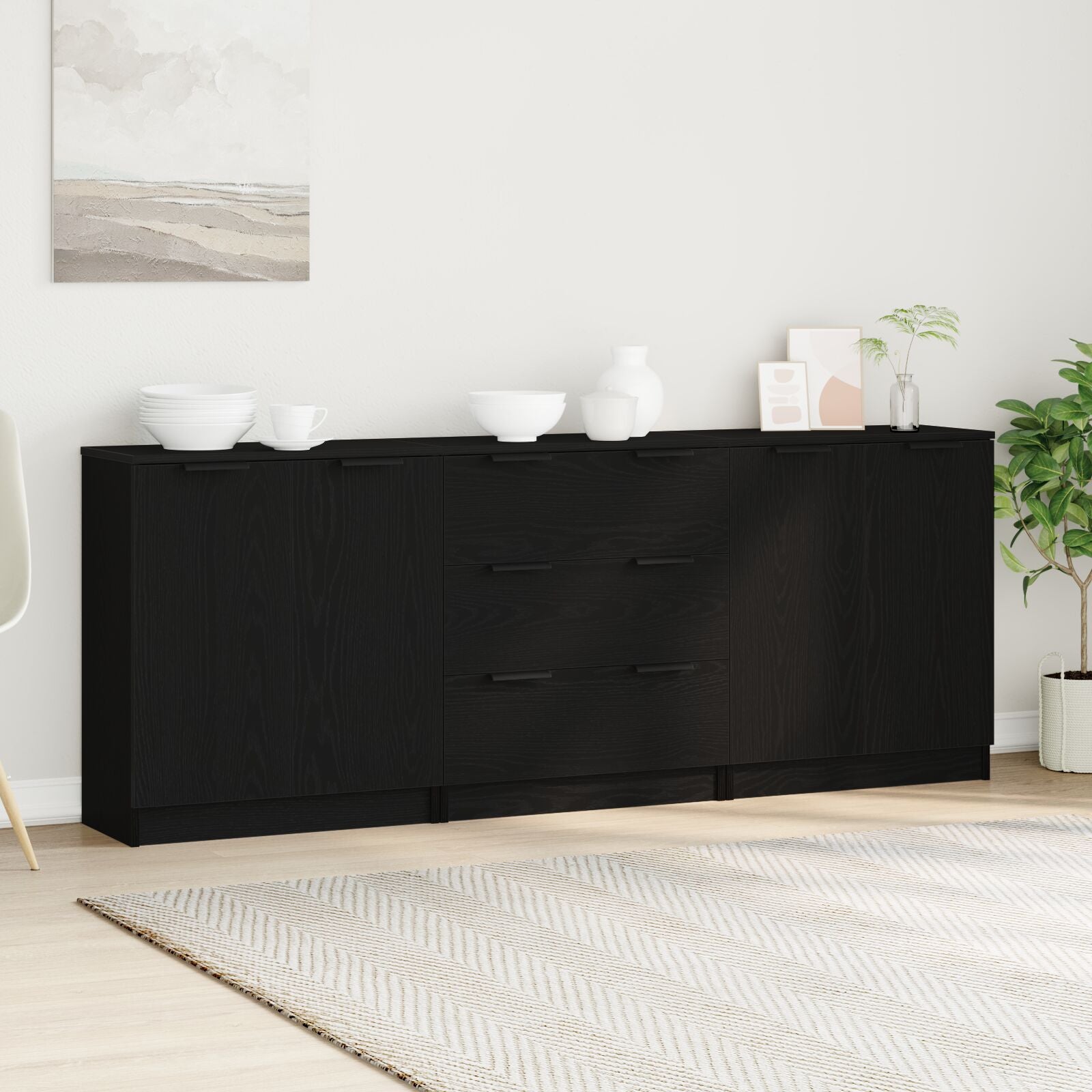 Sideboards 3 Stk. 60X30X70 Cm Holzwerkstoff - Konfigurierbare Farben!!!