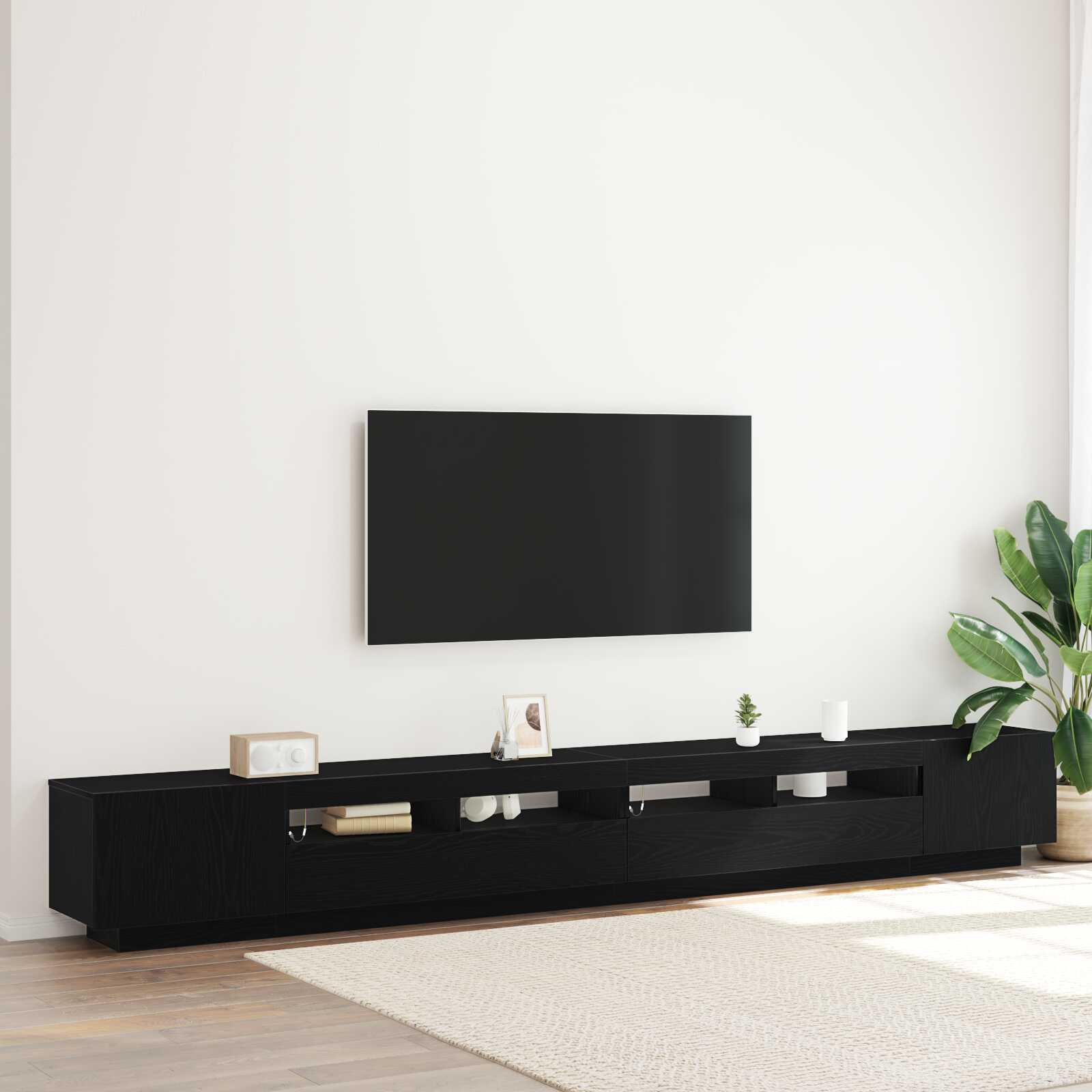 TV-Schrank Mit LED-Leuchten 300X35X40 cm - Konfigurierbare Farben