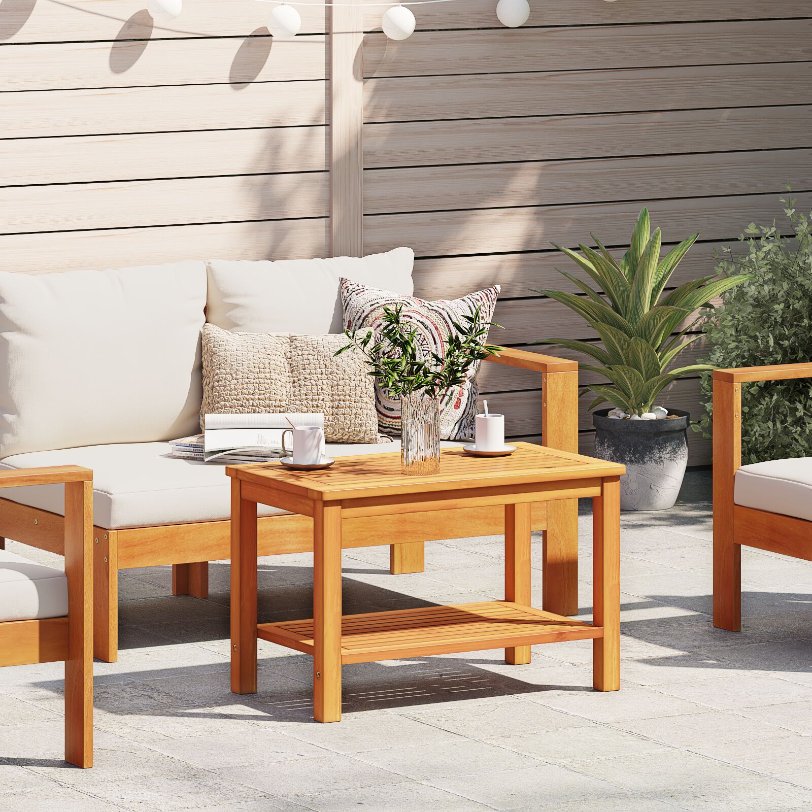 Couchtisch Massivholz Akazie - Konfigurierbar