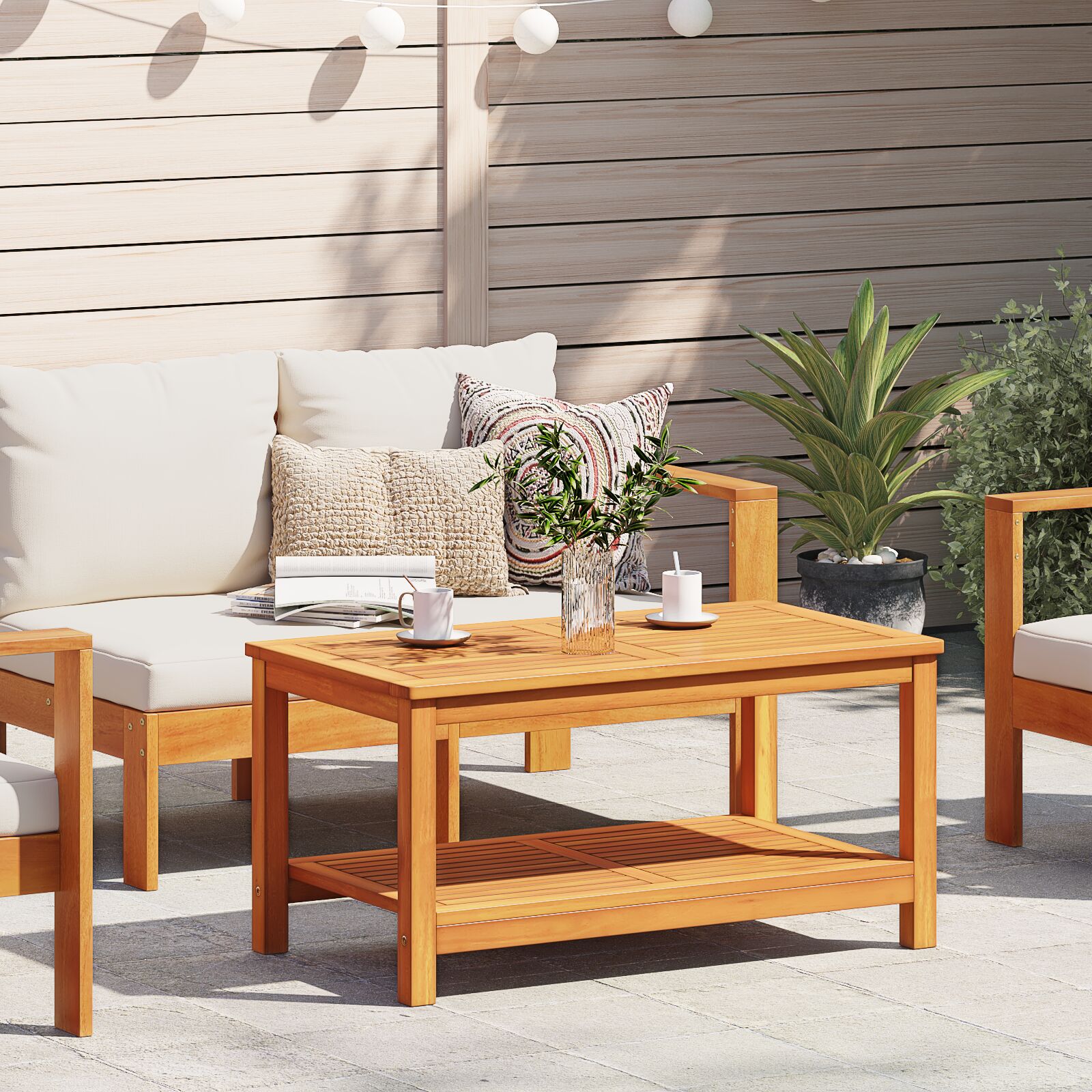 Couchtisch Massivholz Akazie - Konfigurierbar
