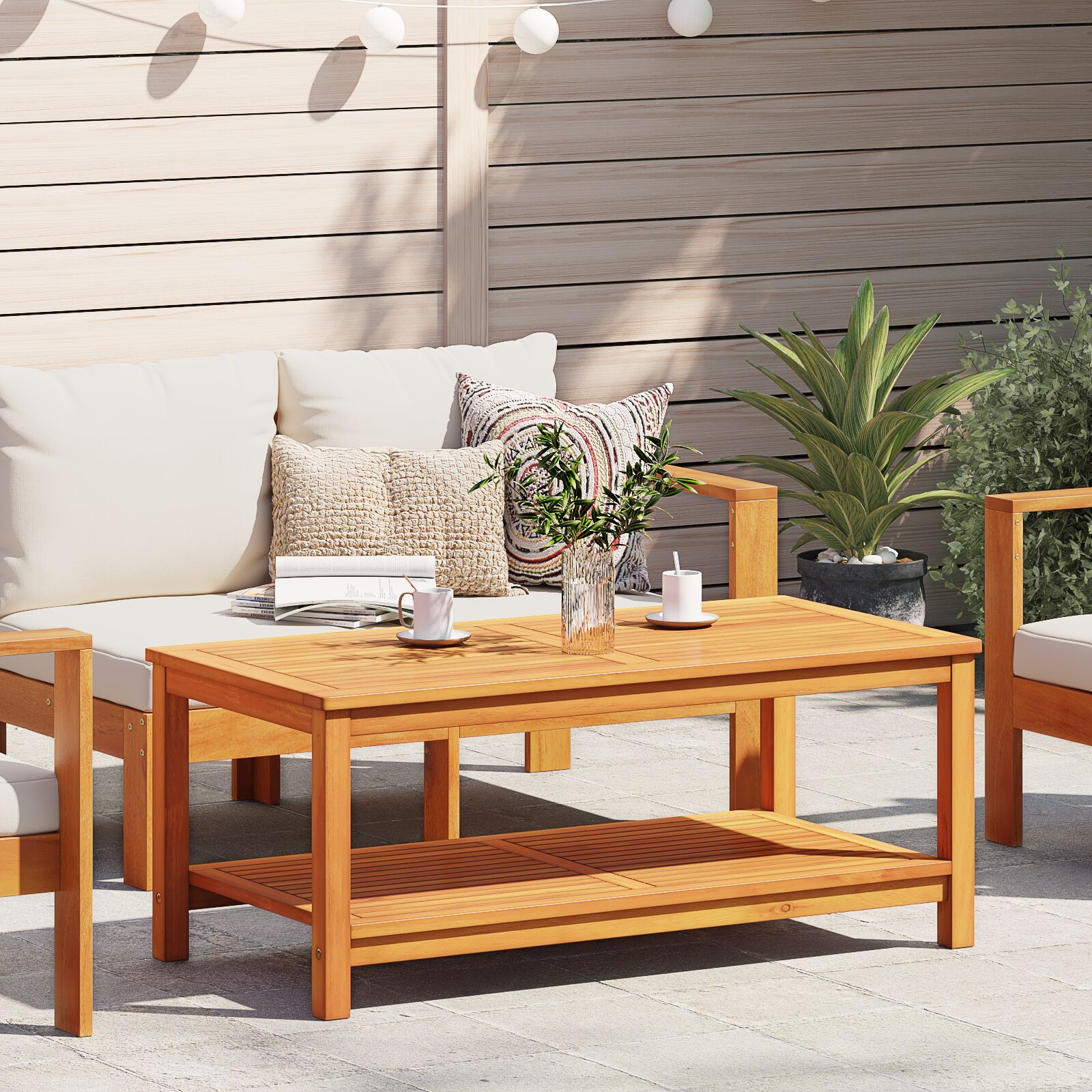 Couchtisch Massivholz Akazie - Konfigurierbar