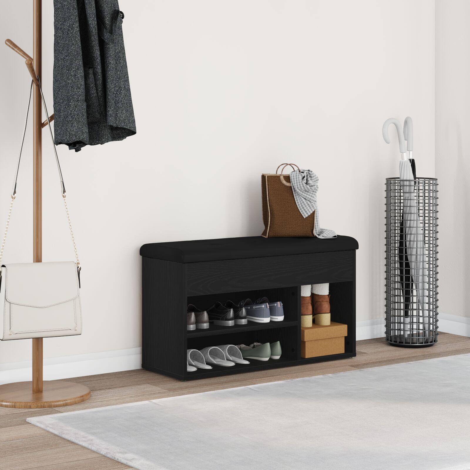 Schuhbank 82X32X45,5 cm Holzwerkstoff - Konfigurierbare Farben