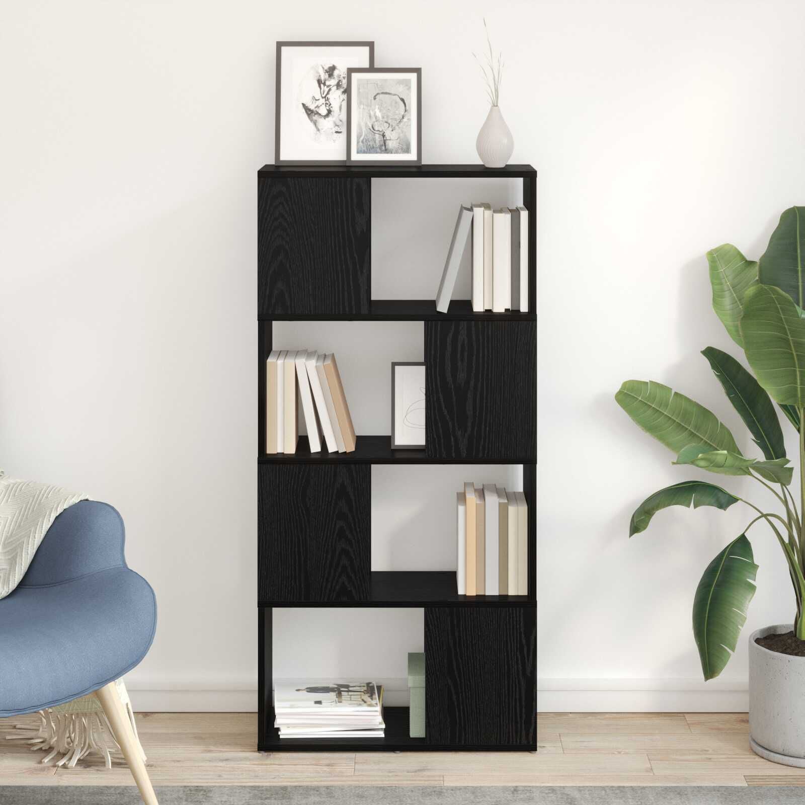 Regal, Bücherständer Schwarze Eiche Holzwerkstoff Schwarz Eiche - Konfigurierbare Größen!!!