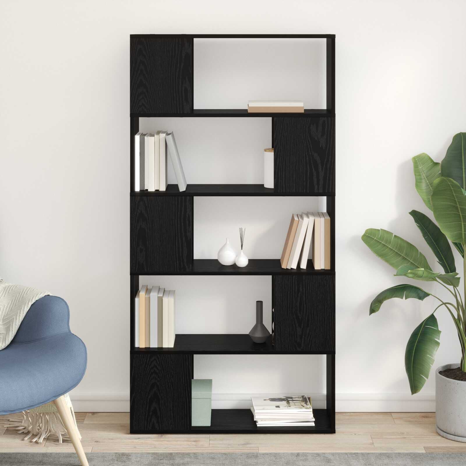 Regal, Bücherständer Schwarze Eiche Holzwerkstoff Schwarz Eiche - Konfigurierbare Größen!!!