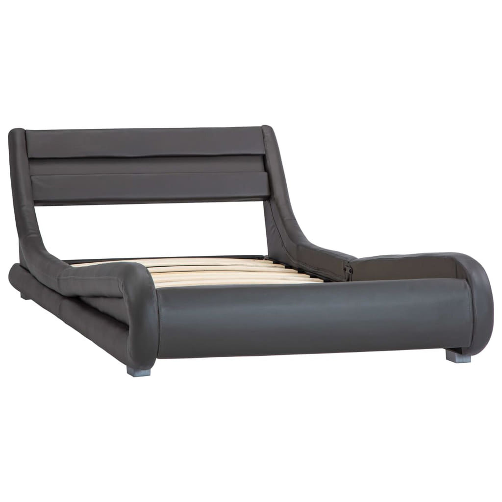 Bettgestell Mit Led, Kunstleder, 100 cm & 180 cm Breit