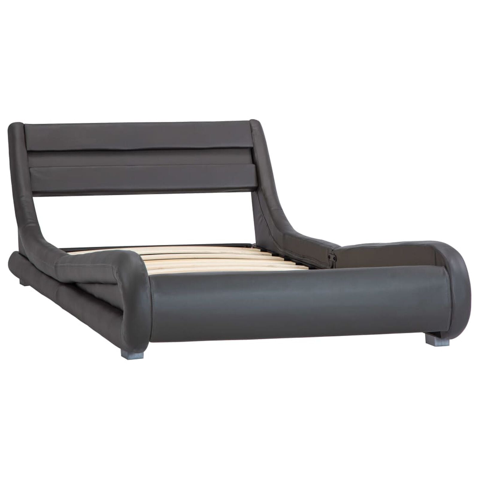 Bettgestell Mit Led, Kunstleder, 100 cm & 180 cm Breit