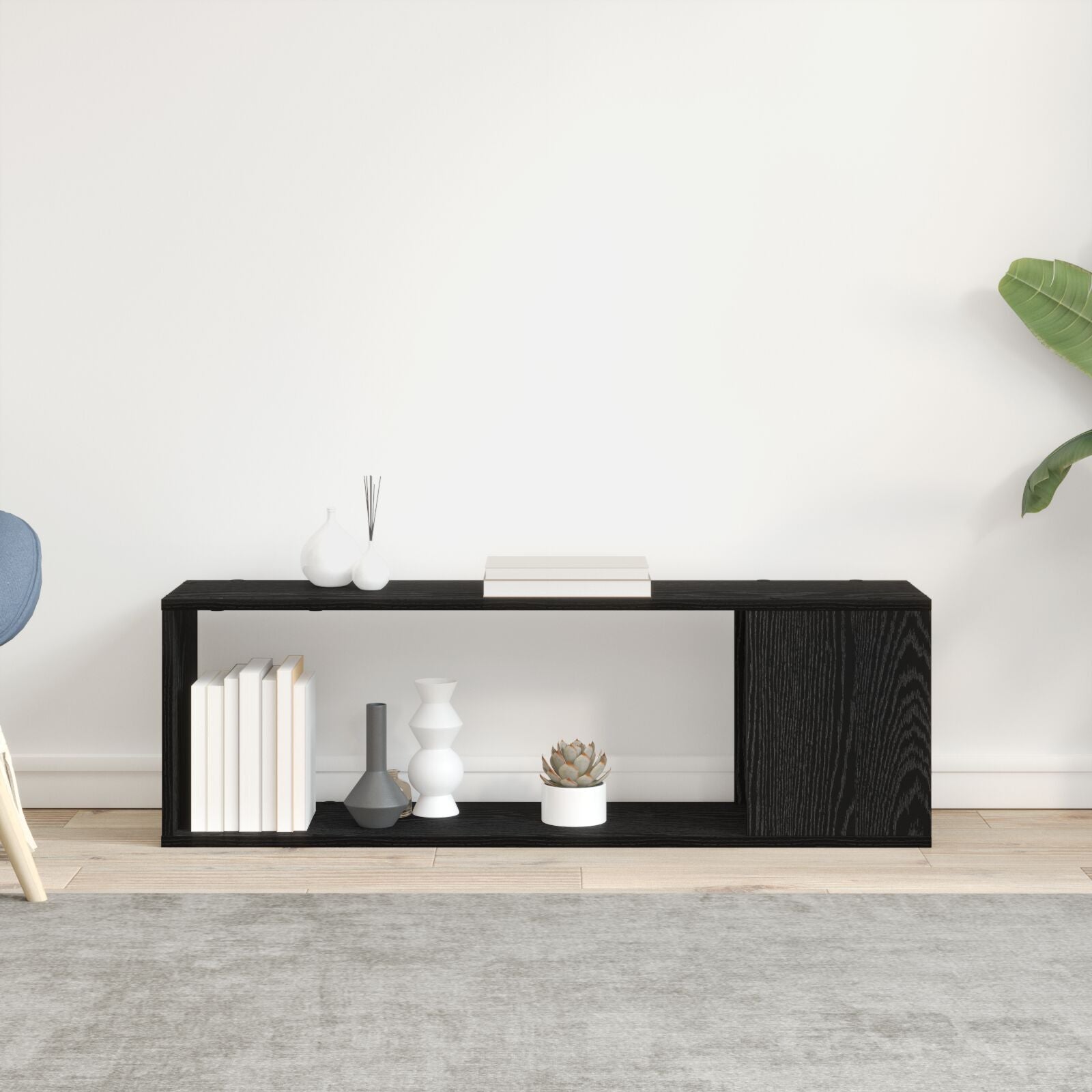 Regal, Bücherständer Schwarze Eiche Holzwerkstoff Schwarz Eiche - Konfigurierbare Größen!!!