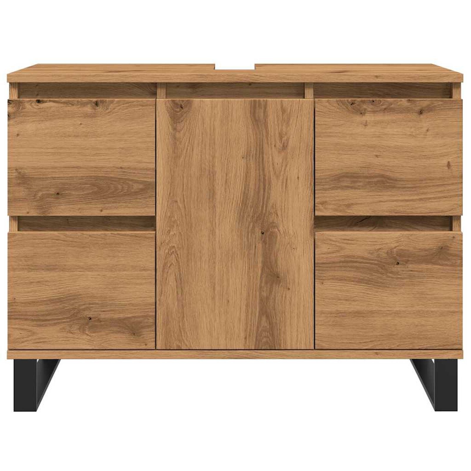 Waschbeckenunterschrank Artisan-Eiche 80X33X60 Cm Holzwerkstoff