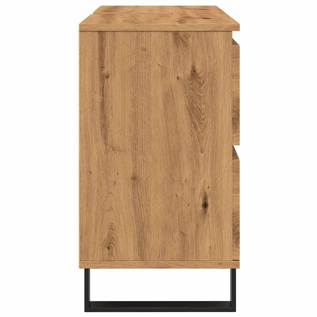 Waschbeckenunterschrank Artisan-Eiche 80X33X60 Cm Holzwerkstoff