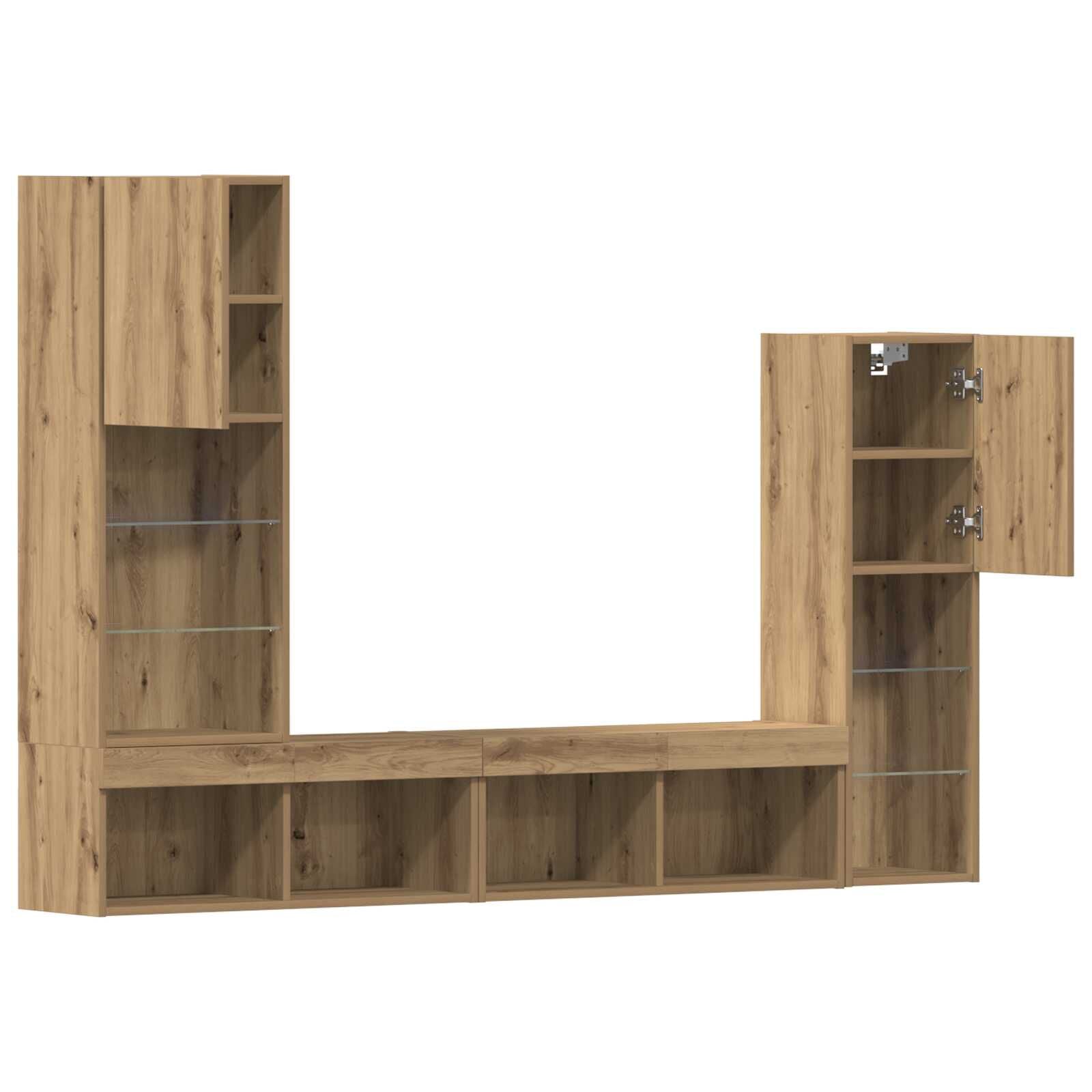 Wohnwand, Tv Schrank Mit LED Lichtern 40,5X30X102 cm  – Farben Konfigurierbar!!!