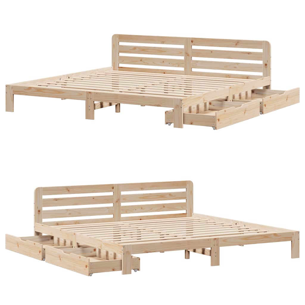 Massivholzbett Ohne Matratze Kiefernholz – Größen & Farben konfigurierbar!!!